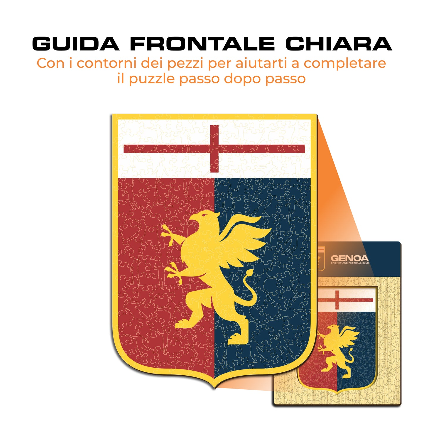 Logo Genoa® - Puzzle di Legno