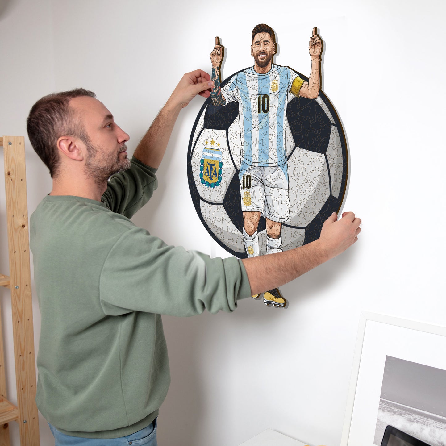 Lionel Messi - Puzzle di Legno