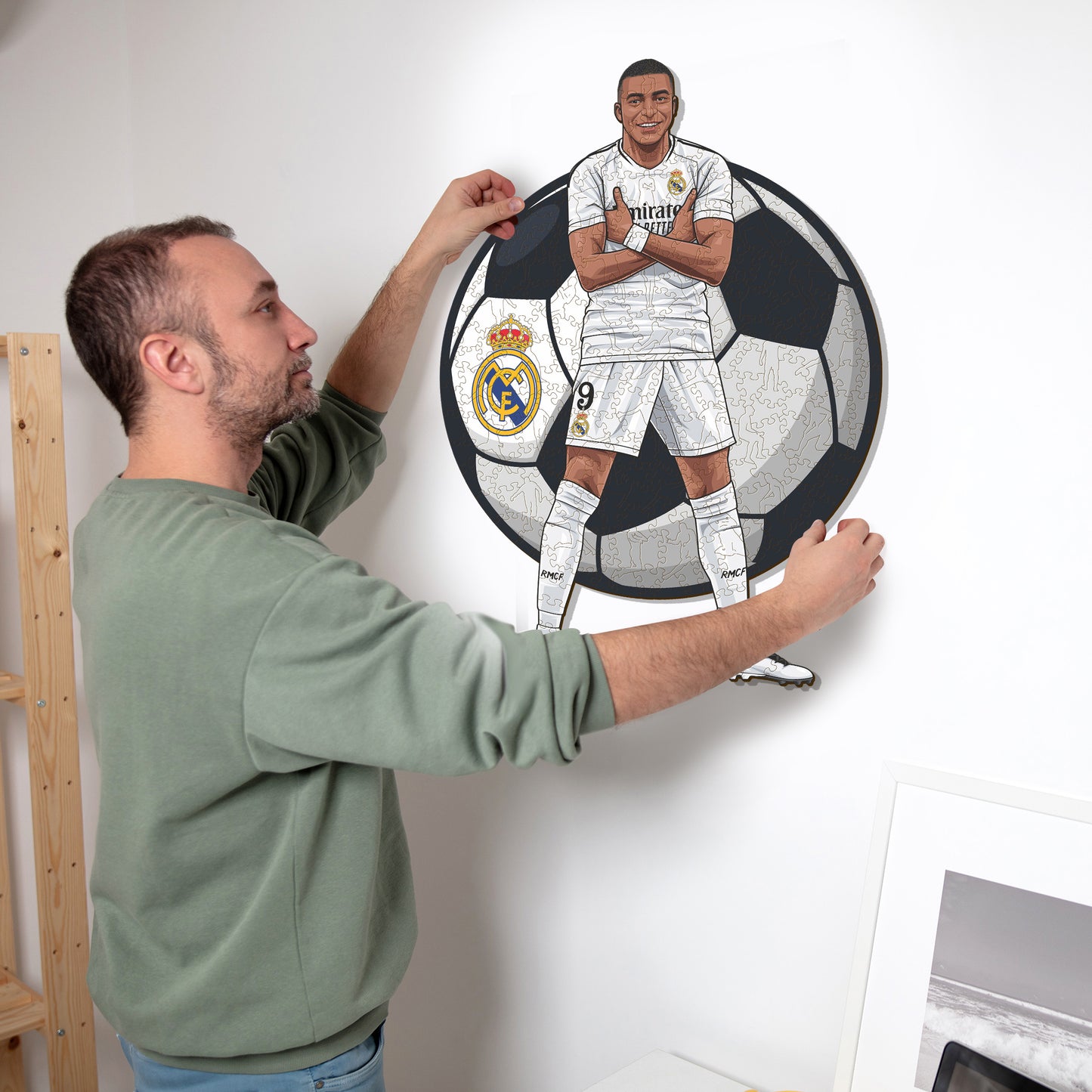 Kylian Mbappé - Puzzle di Legno