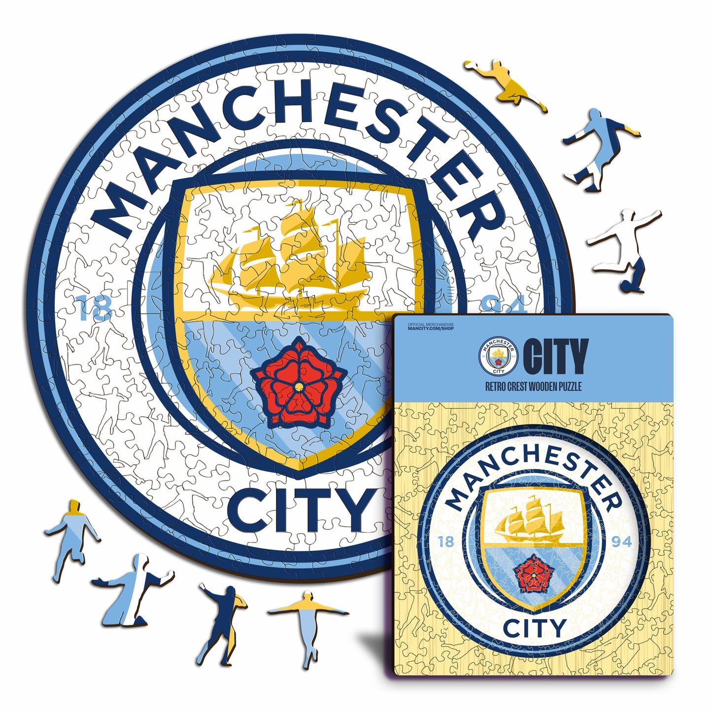 Logo Manchester City® - Puzzle di Legno