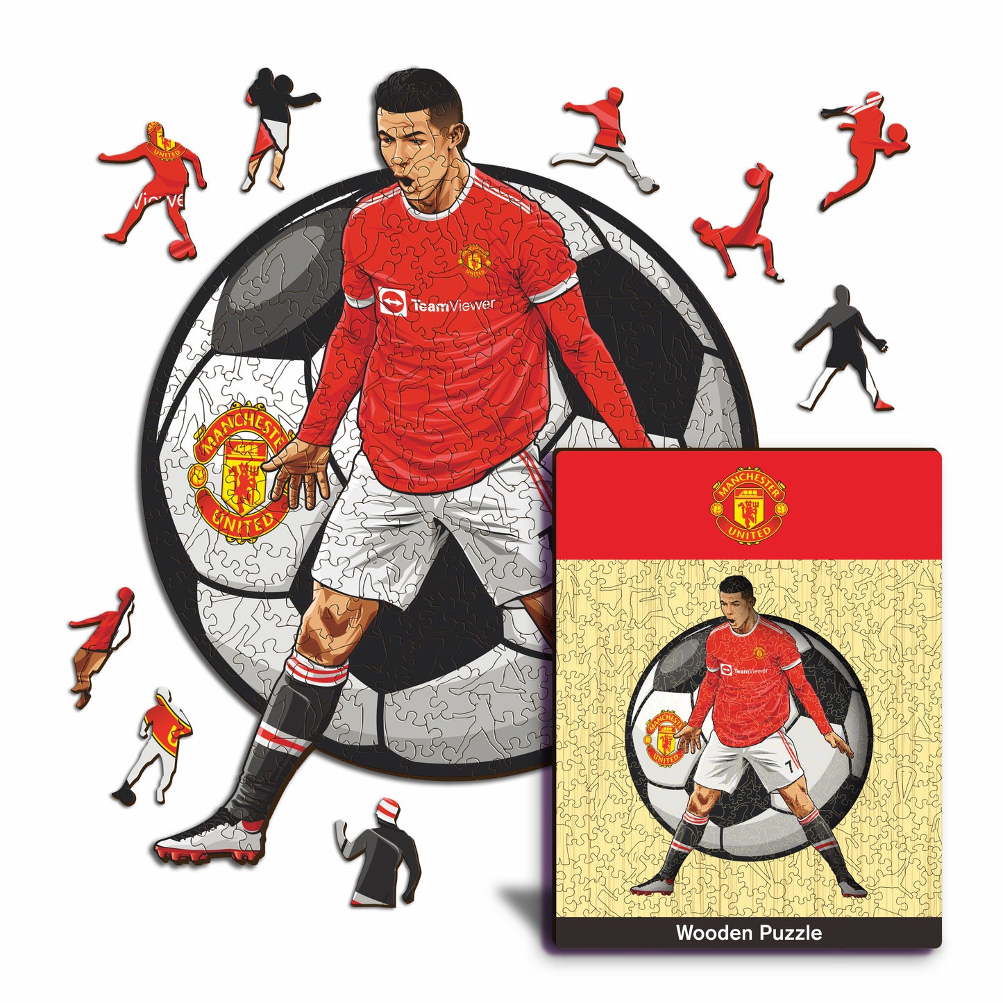 Cristiano Ronaldo - Puzzle di Legno