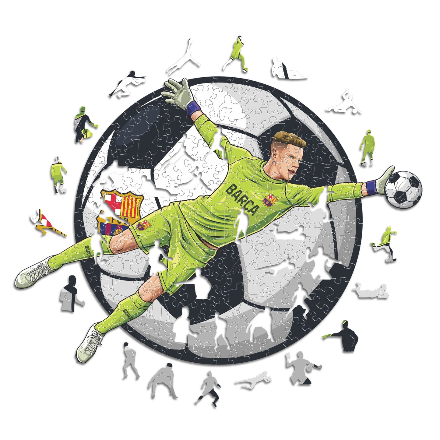 Ter Stegen - Puzzle di Legno Ufficiale