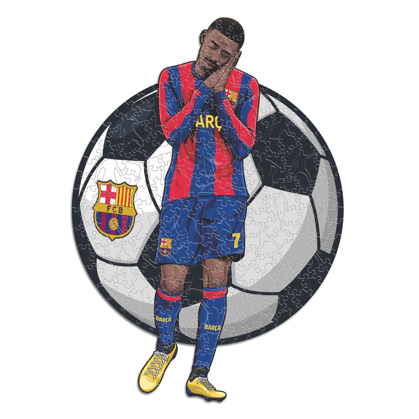 Ousmane Dembélé - Puzzle di Legno Ufficiale