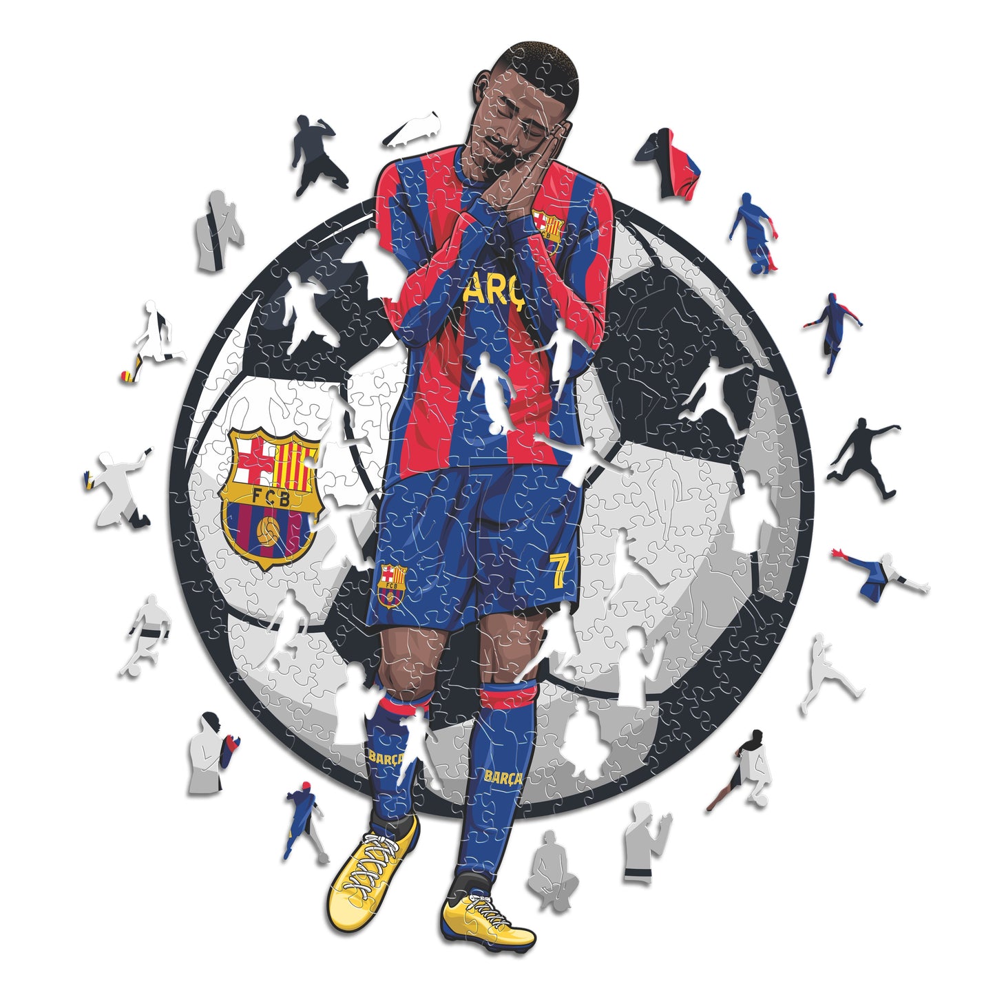 Ousmane Dembélé - Puzzle di Legno Ufficiale