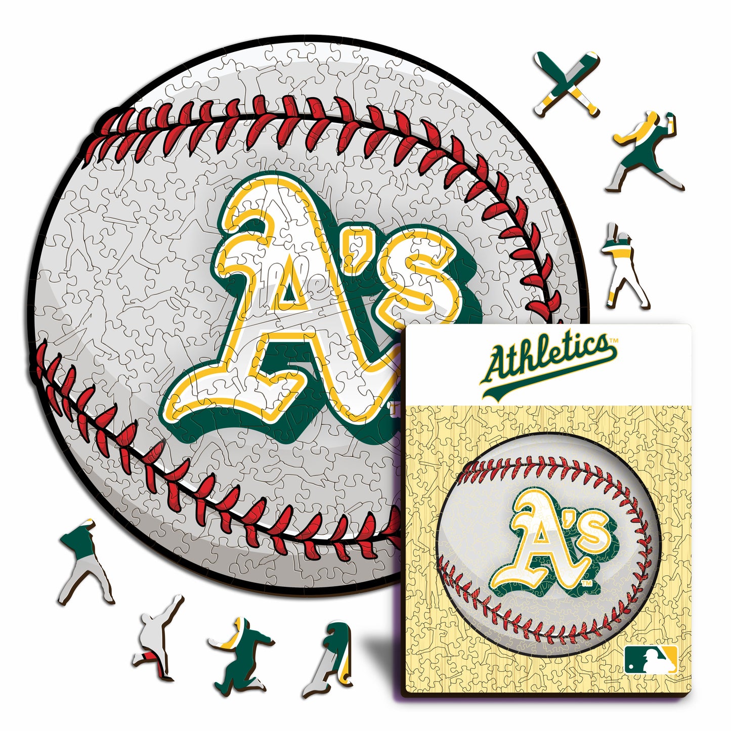 Oakland Athletics™ Palla - Puzzle di Legno