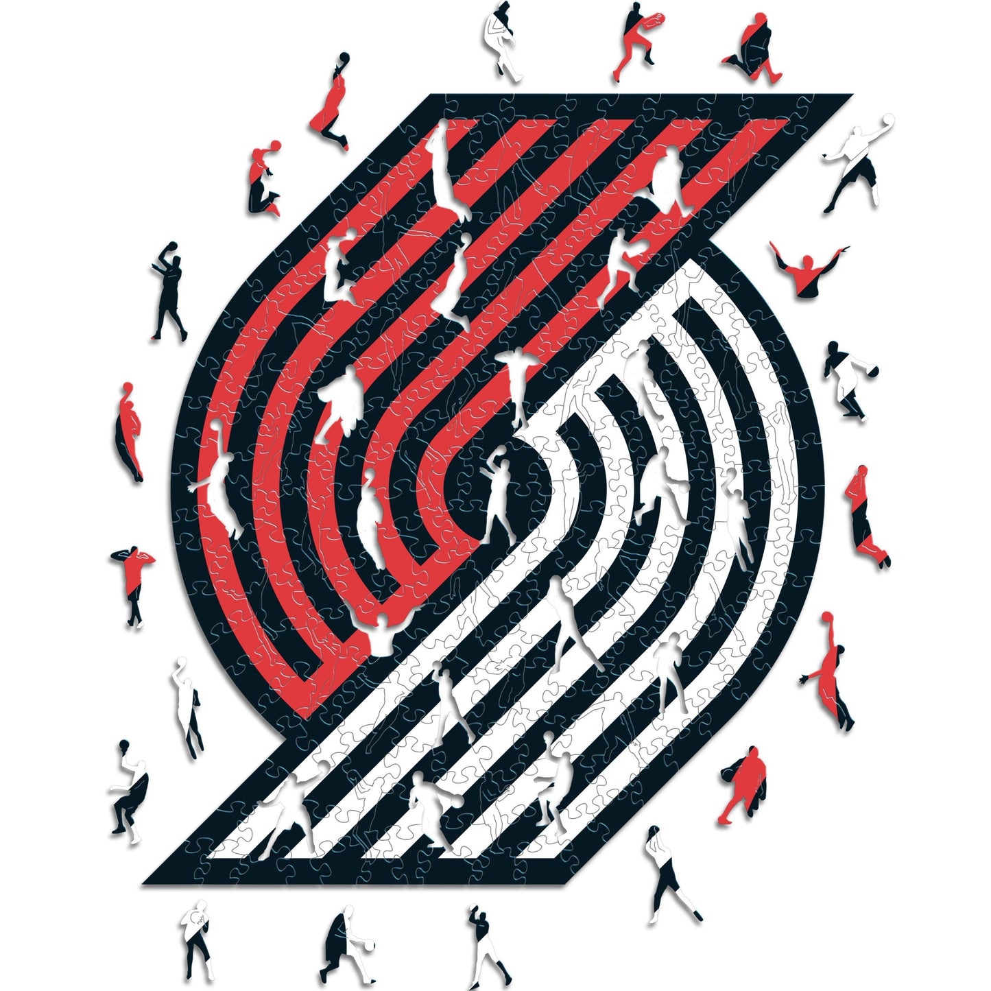 Portland Trail Blazers™ Logo - Puzzle di Legno