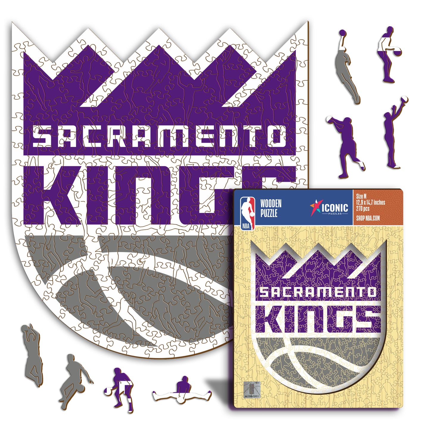 Sacramento Kings™ Logo - Puzzle di Legno