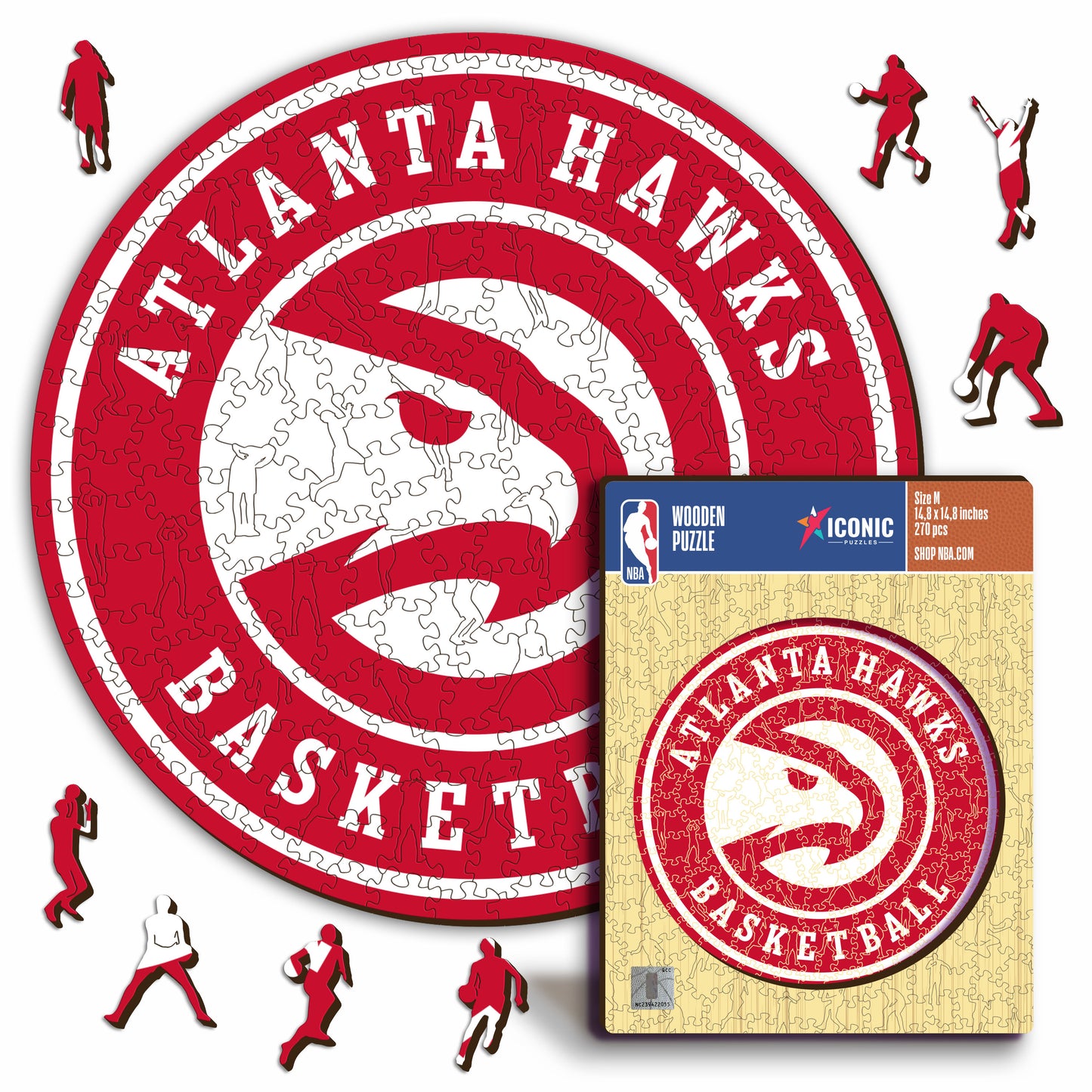 Atlanta Hawks™ Logo - Puzzle di Legno