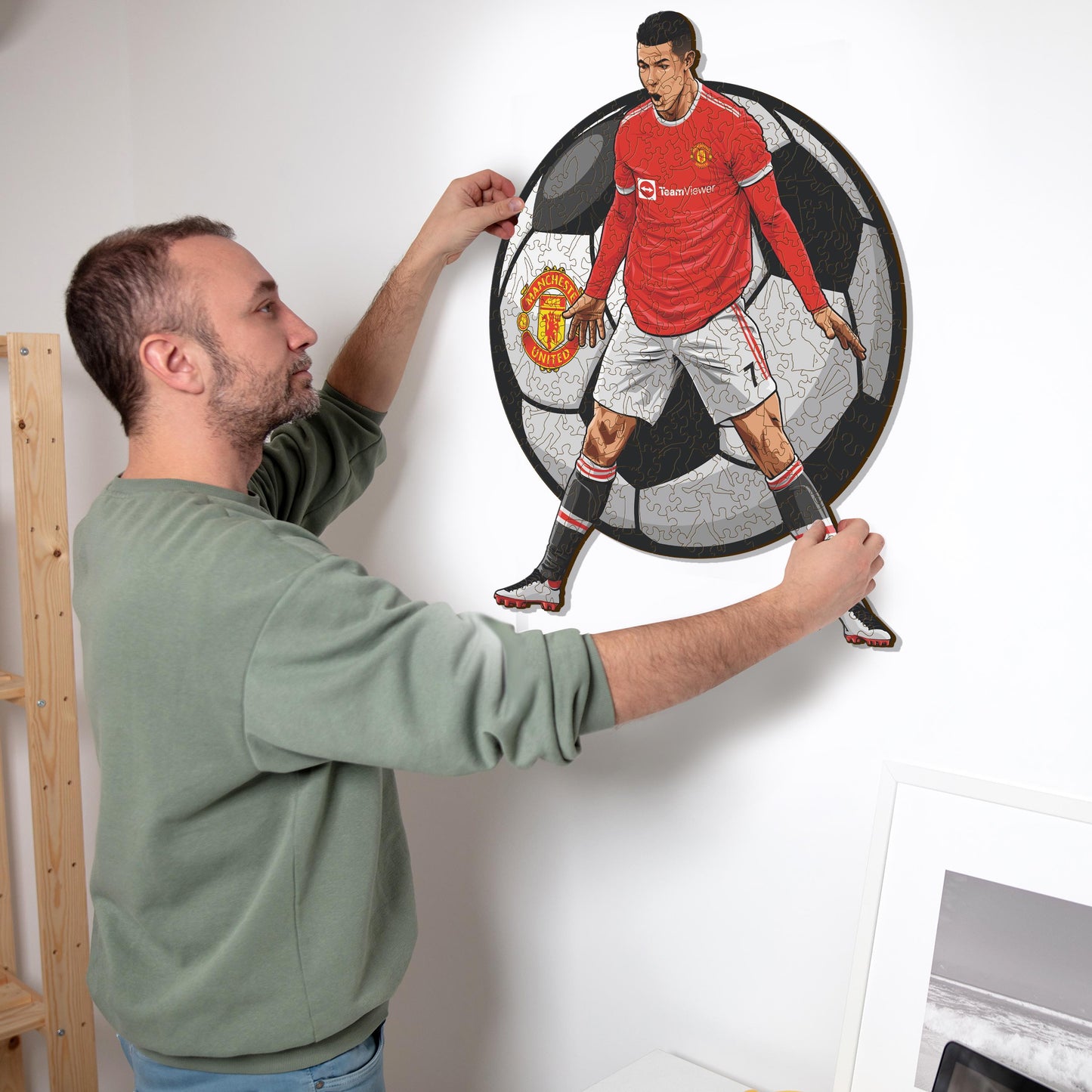 Cristiano Ronaldo - Puzzle di Legno
