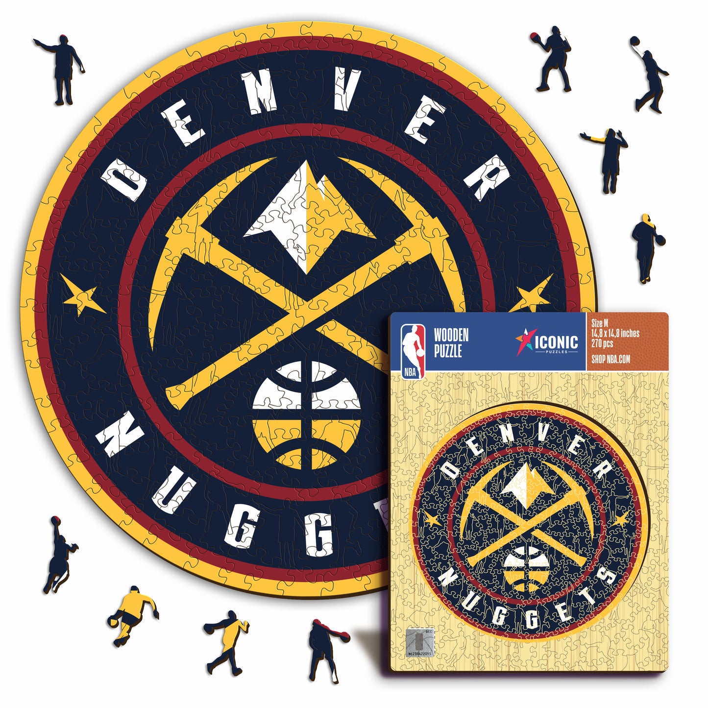 Denver Nuggets™ Logo - Puzzle di Legno