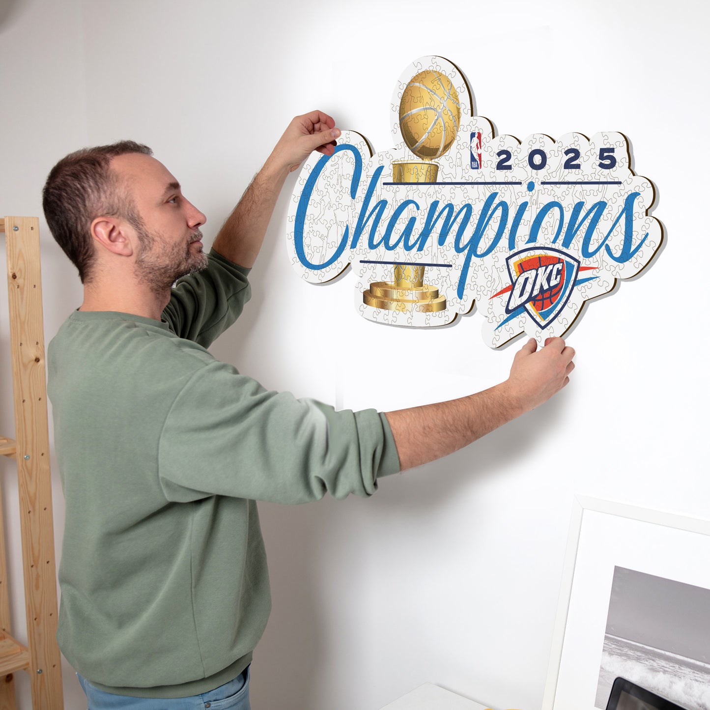 Oklahoma City Thunder™ 2025 NBA Champions - Puzzle di Legno