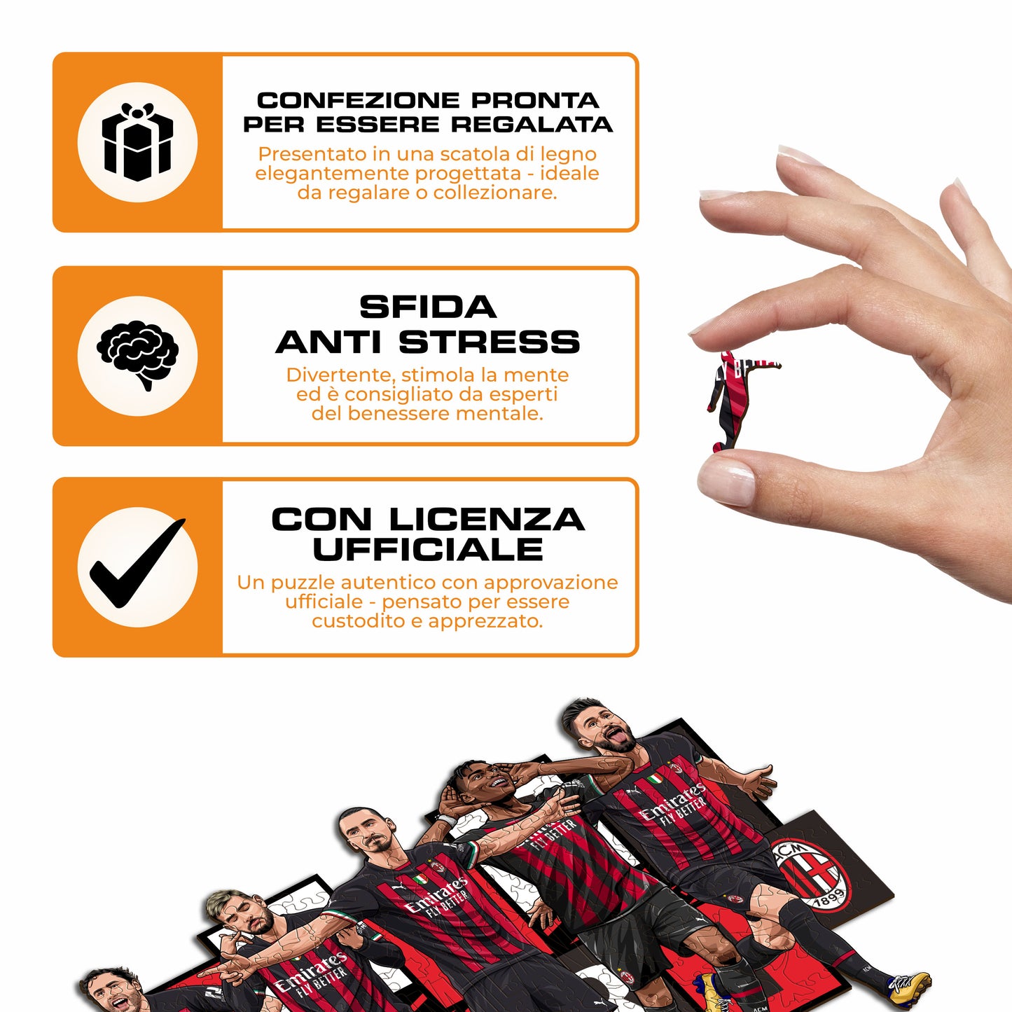 5 Players Milan® - Puzzle di Legno