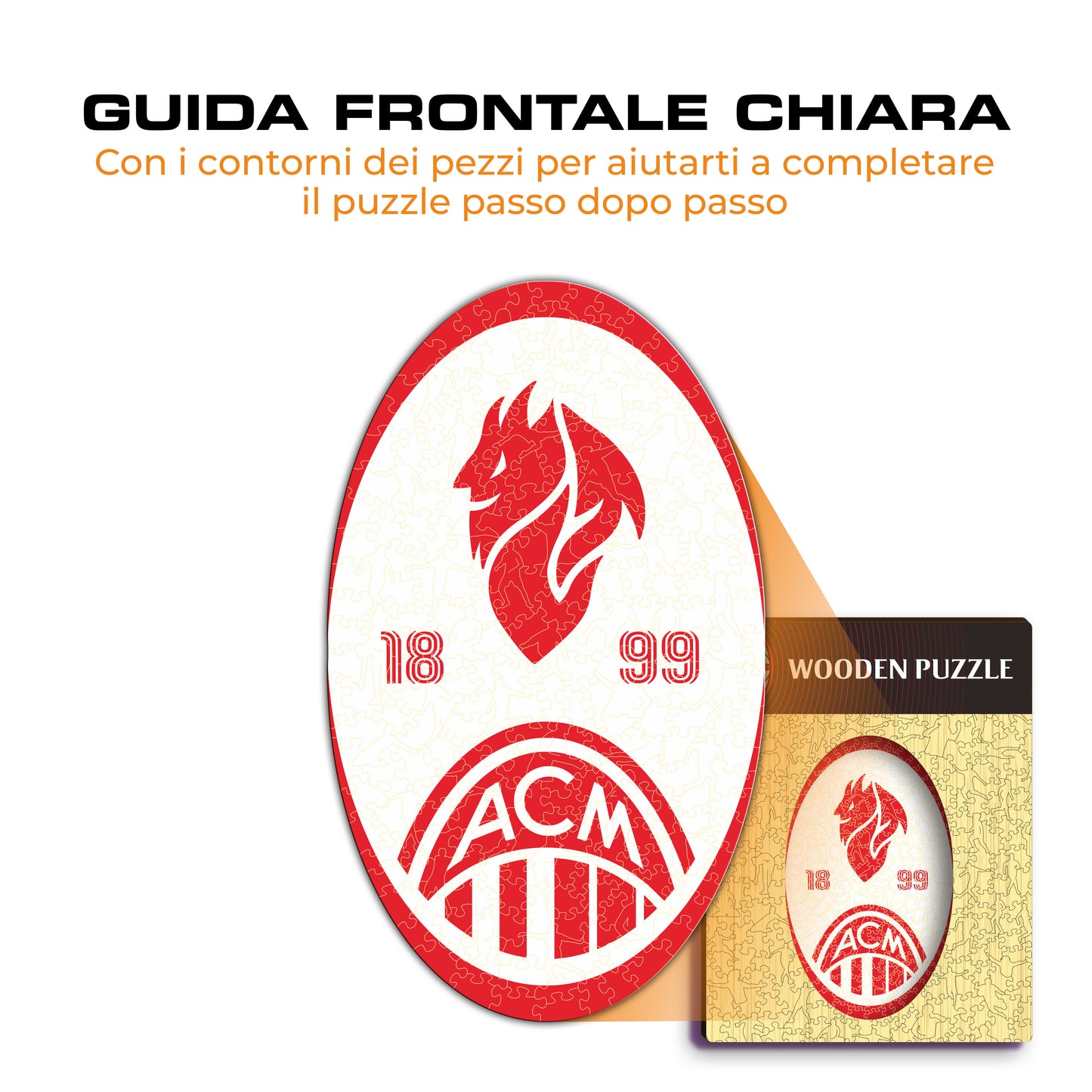 Devil Logo Milan® - Puzzle di Legno