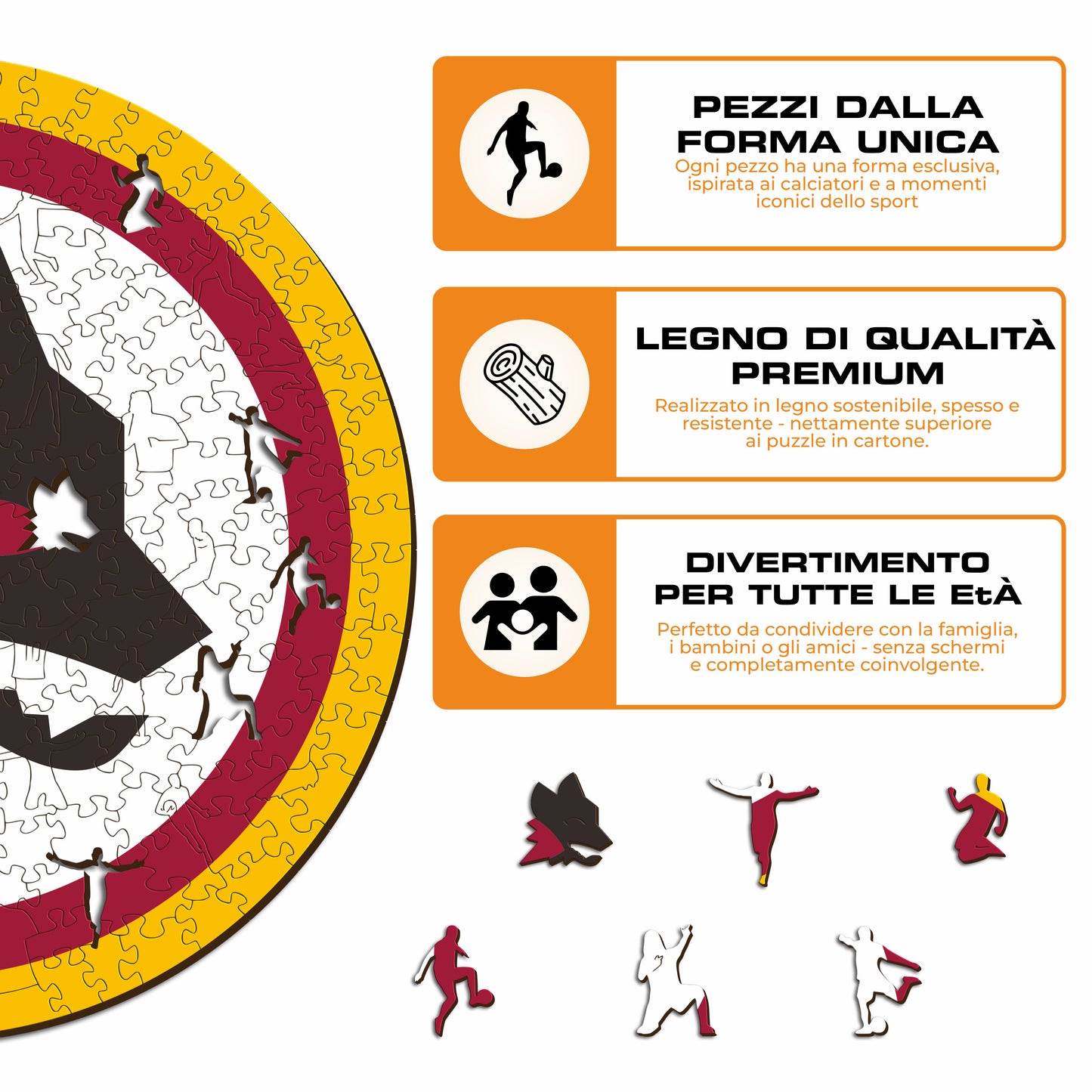 Logo Lupetto Roma® - Puzzle di Legno