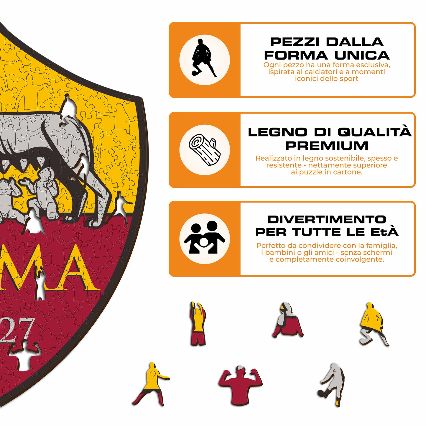 Logo Roma® - Puzzle di Legno