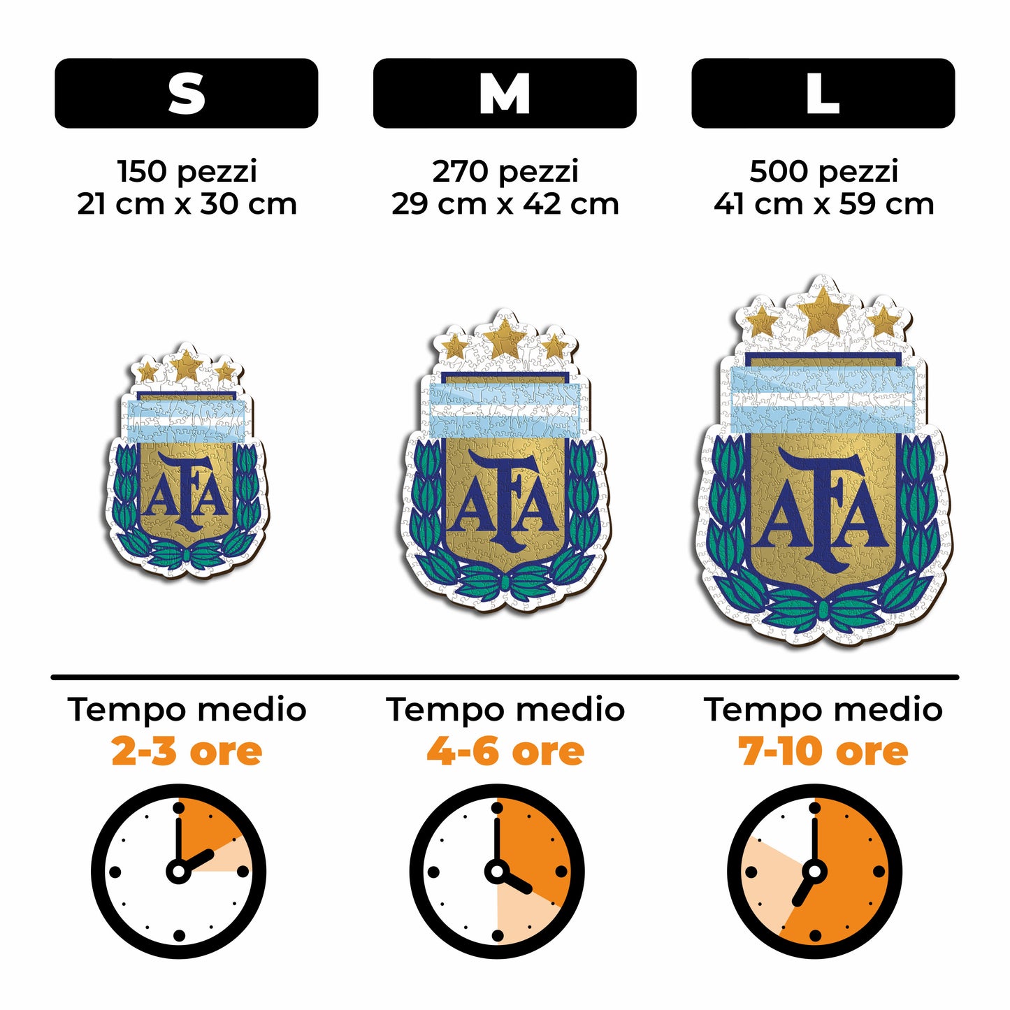 Logo Argentina® - Puzzle di Legno