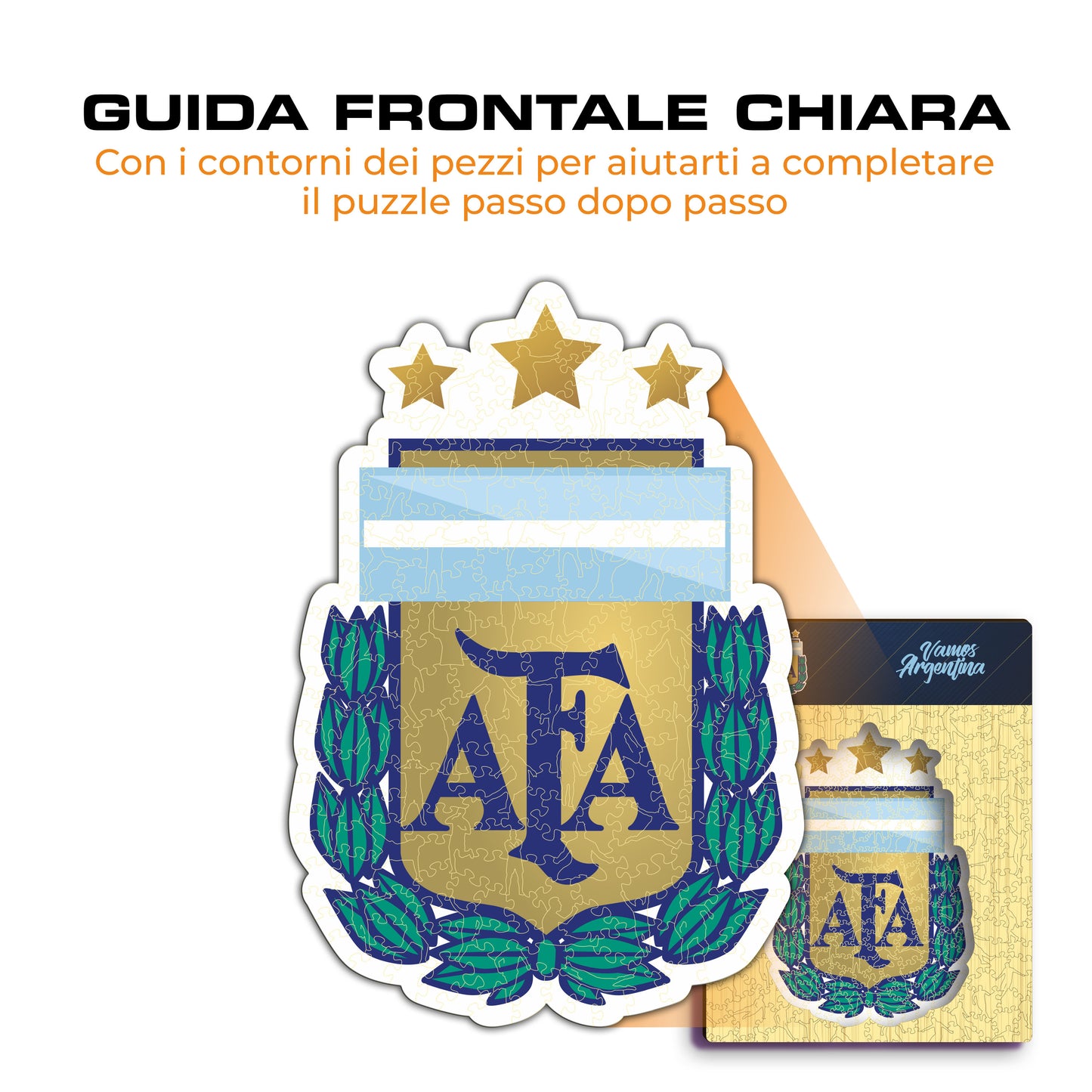 Logo Argentina® - Puzzle di Legno