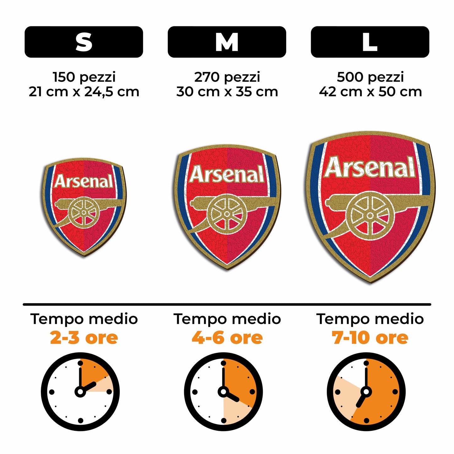 Logo Arsenal® - Puzzle di Legno