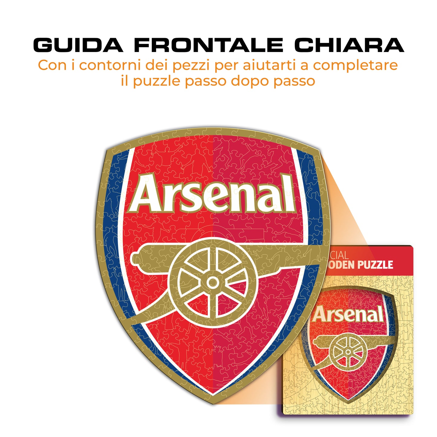 Logo Arsenal® - Puzzle di Legno