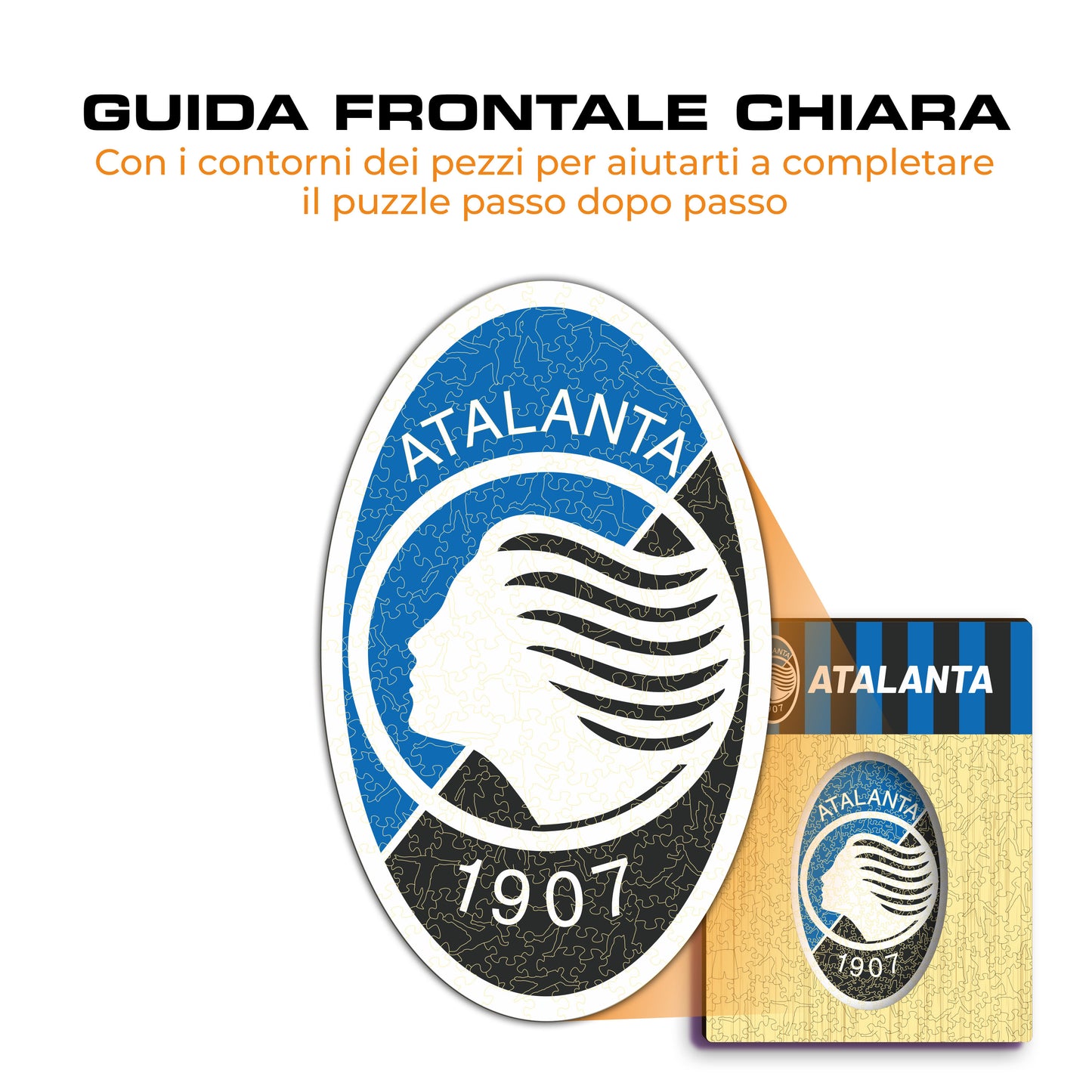 Logo Atalanta® - Puzzle di Legno