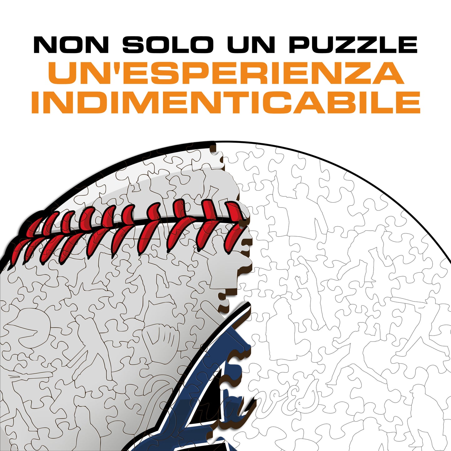 Atlanta Braves™ Palla - Puzzle di Legno