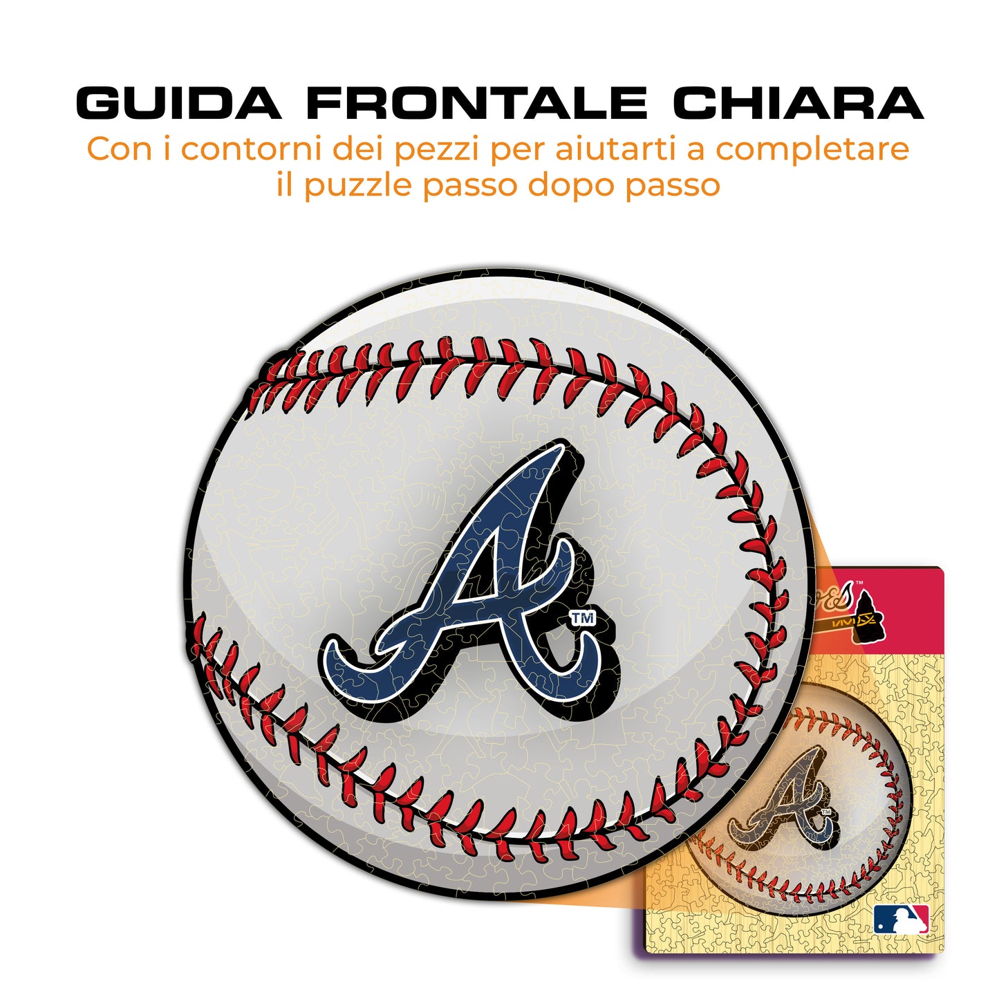 Atlanta Braves™ Palla - Puzzle di Legno
