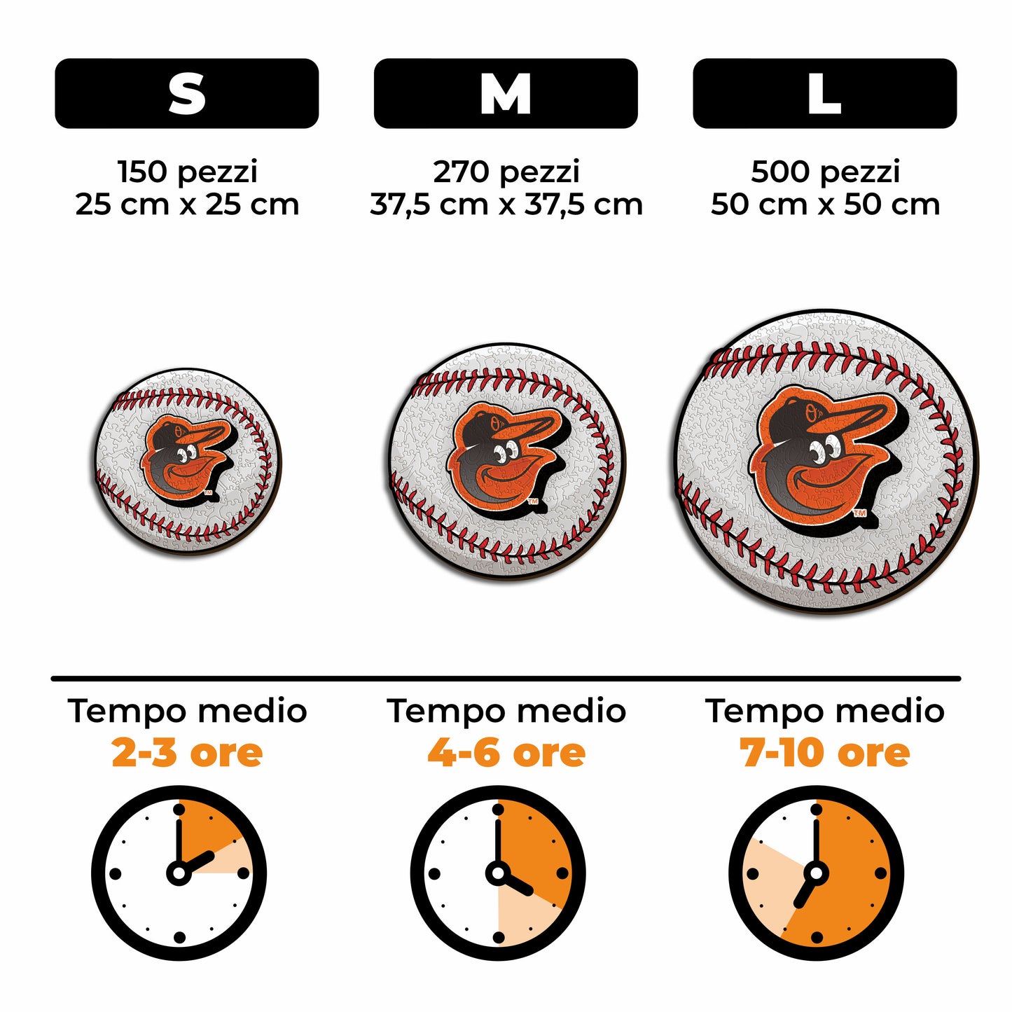 Baltimore Orioles™ Palla - Puzzle di Legno