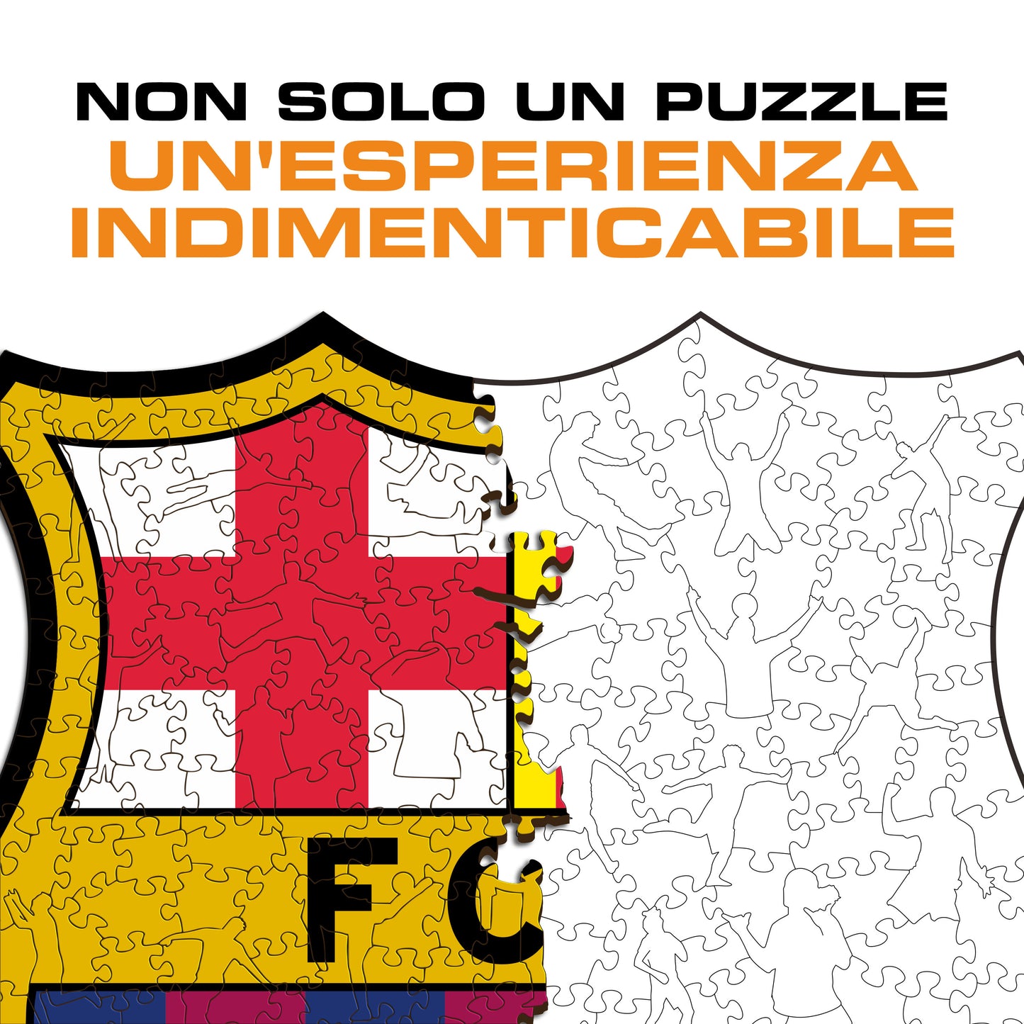 Logo FC Barcelona® - Puzzle di Legno
