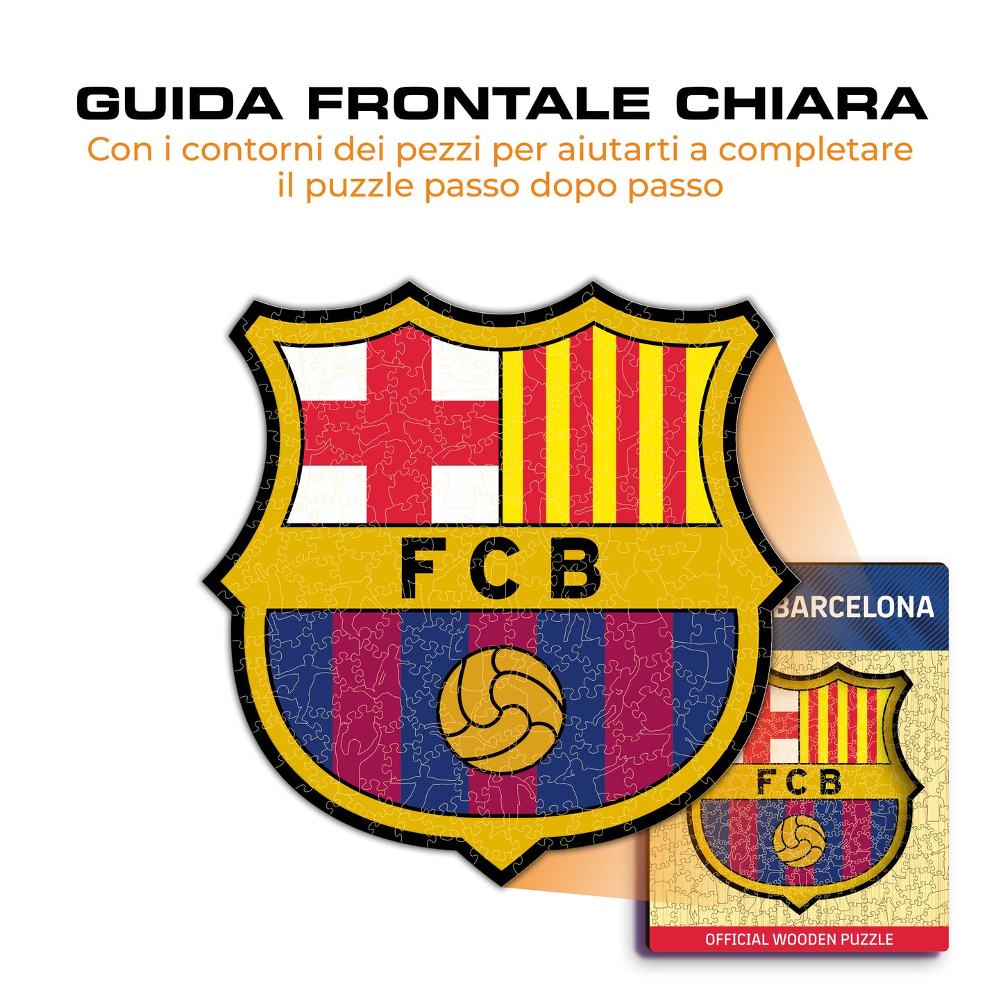 Logo FC Barcelona® - Puzzle di Legno