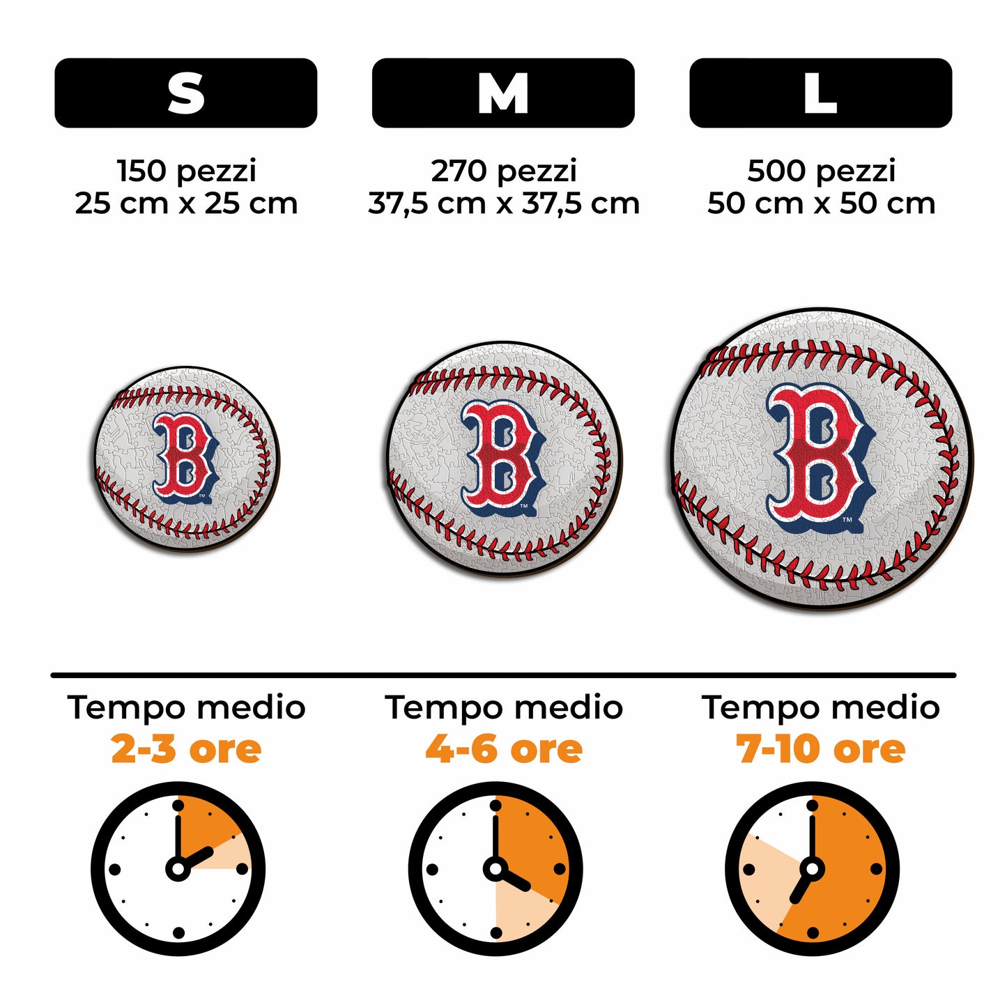 Boston Red Sox™ Palla - Puzzle di Legno