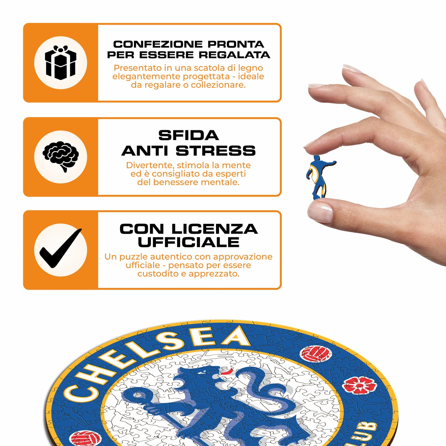 Logo Chelsea® - Puzzle di Legno