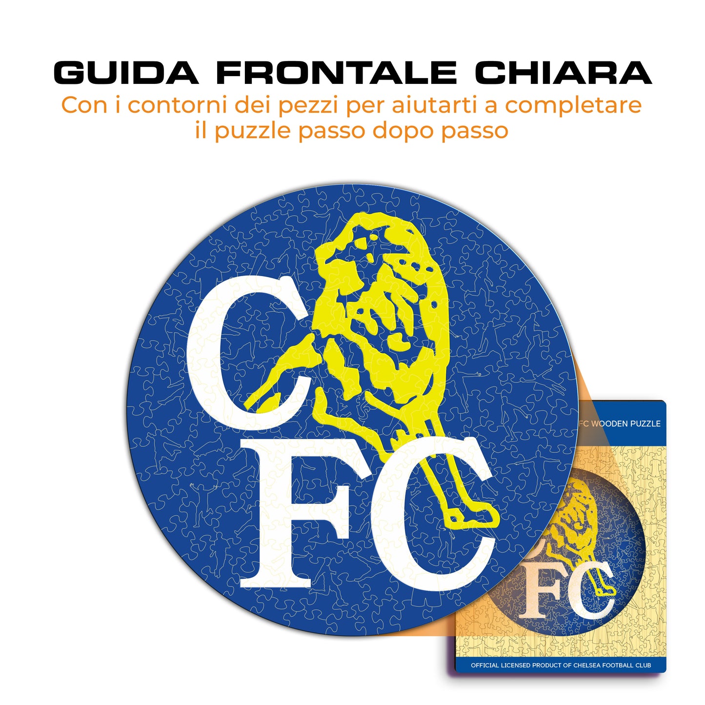 Retro Logo Chelsea® - Puzzle di Legno