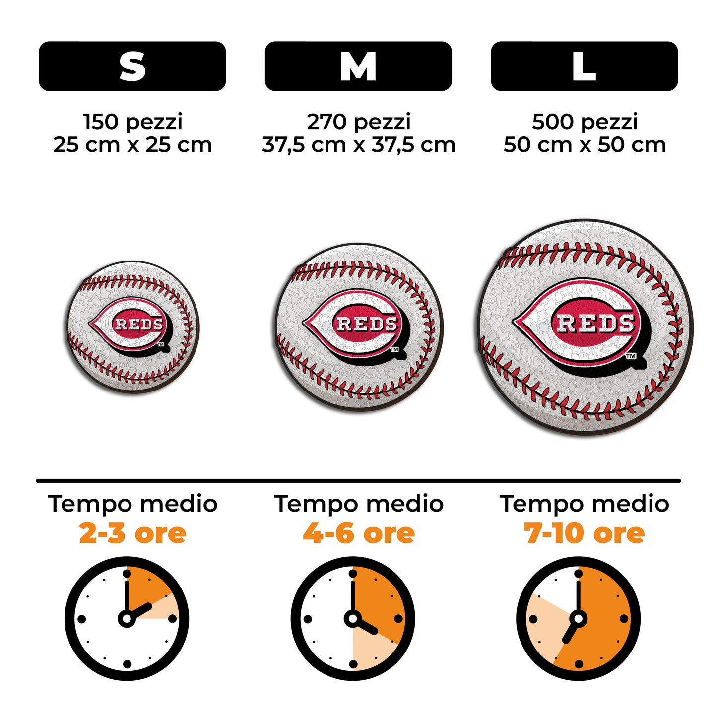 Cincinnati Reds™ Palla - Puzzle di Legno