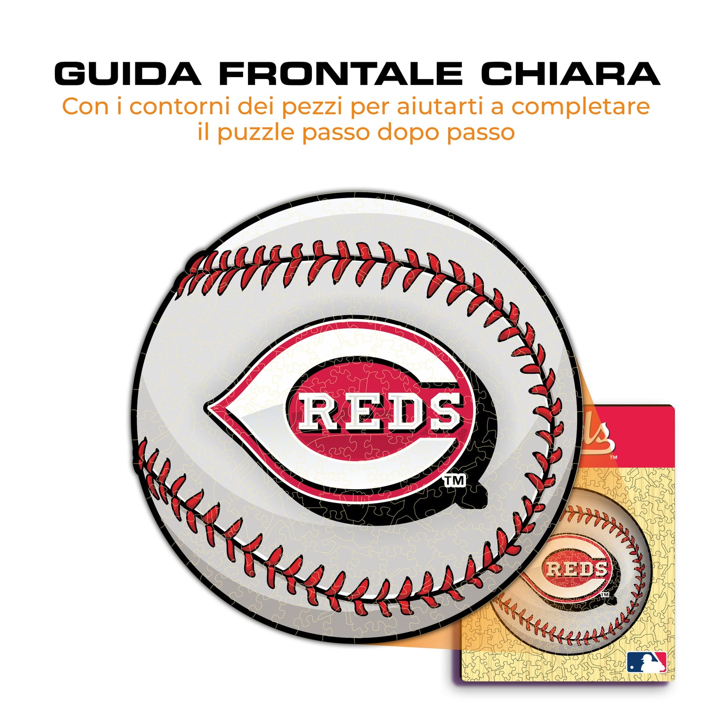 Cincinnati Reds™ Palla - Puzzle di Legno
