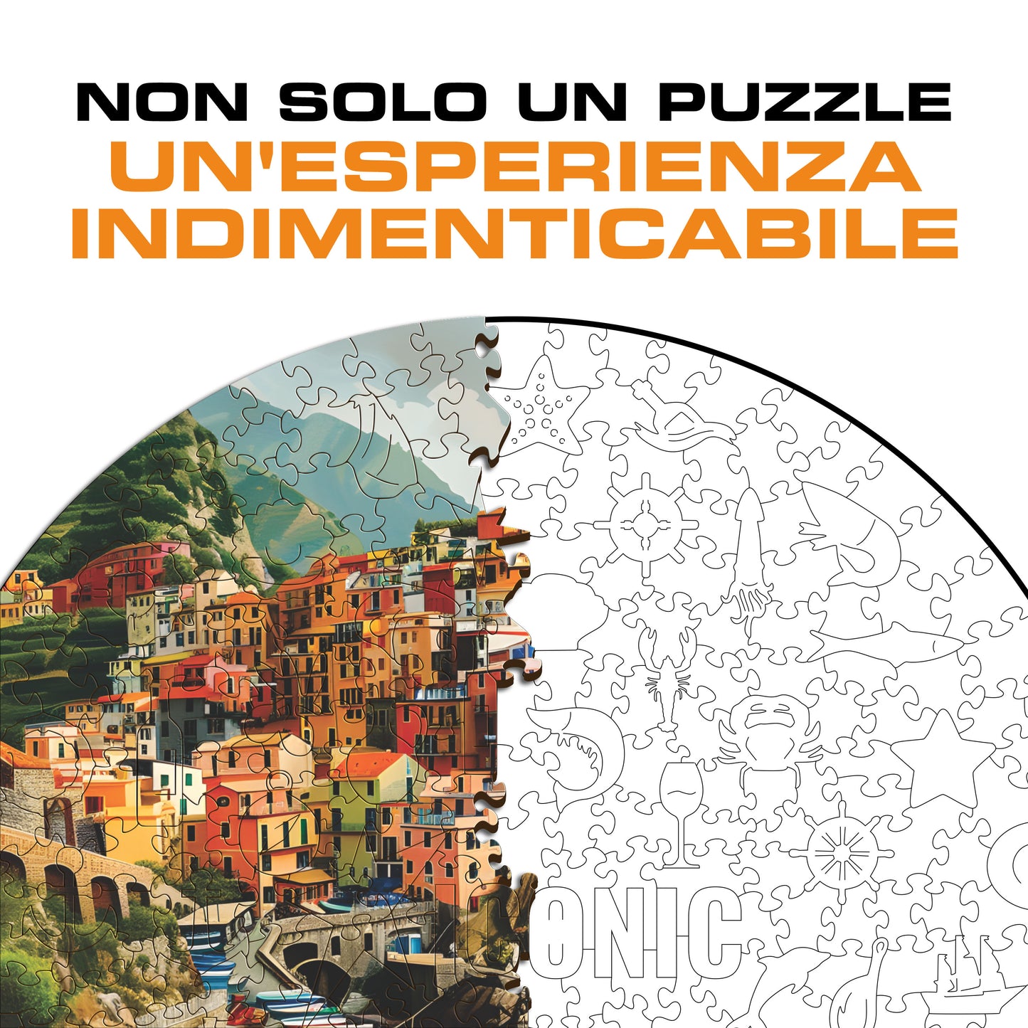 Portofino - Puzzle di Legno