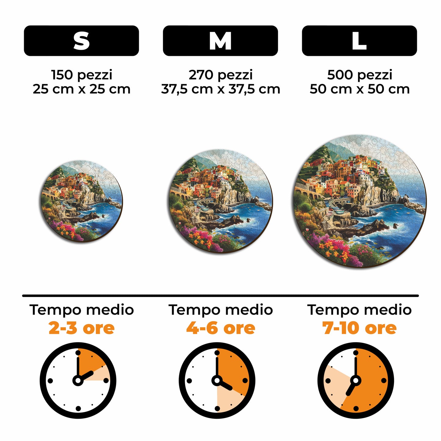 Portofino - Puzzle di Legno