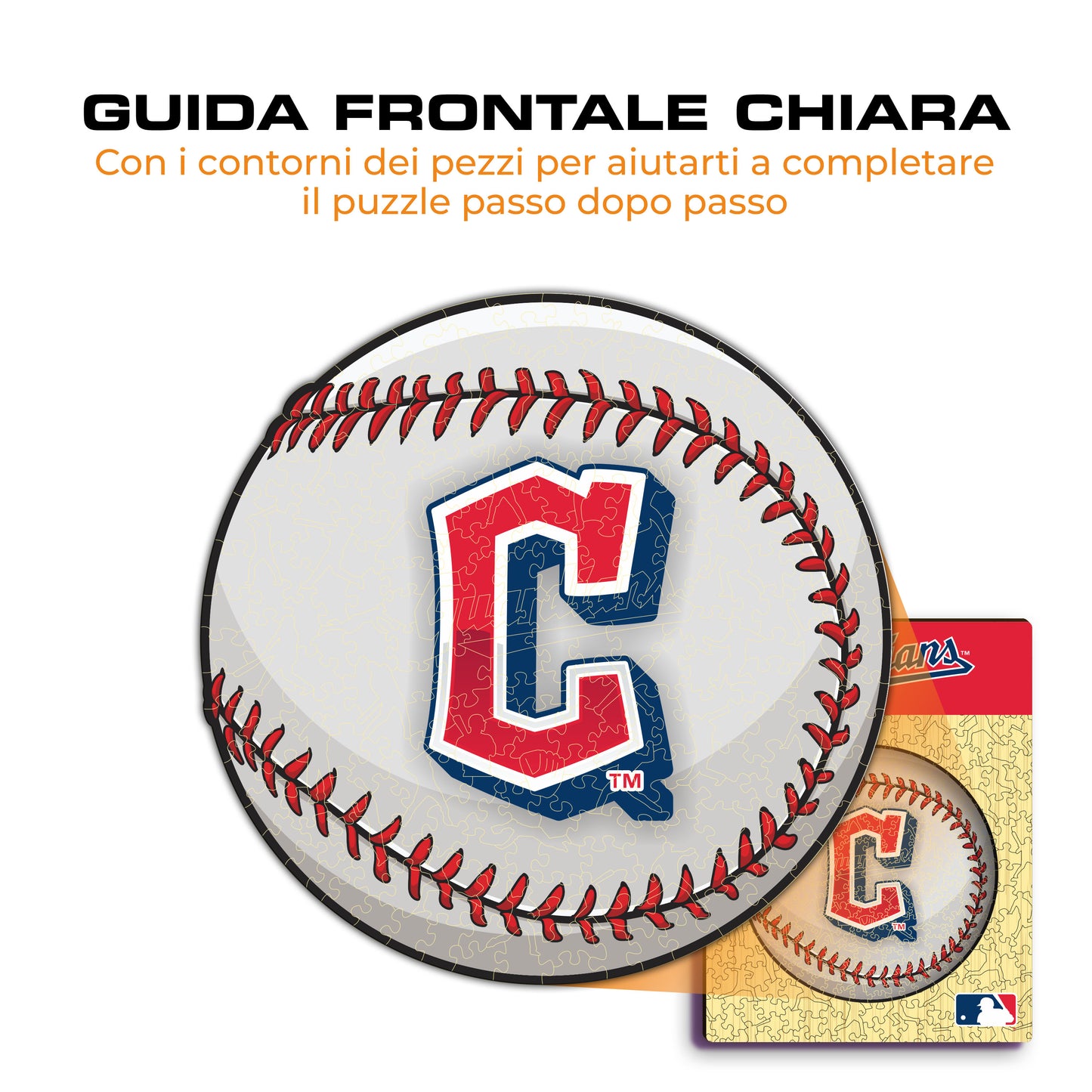 Cleveland Guardians™ Palla - Puzzle di Legno
