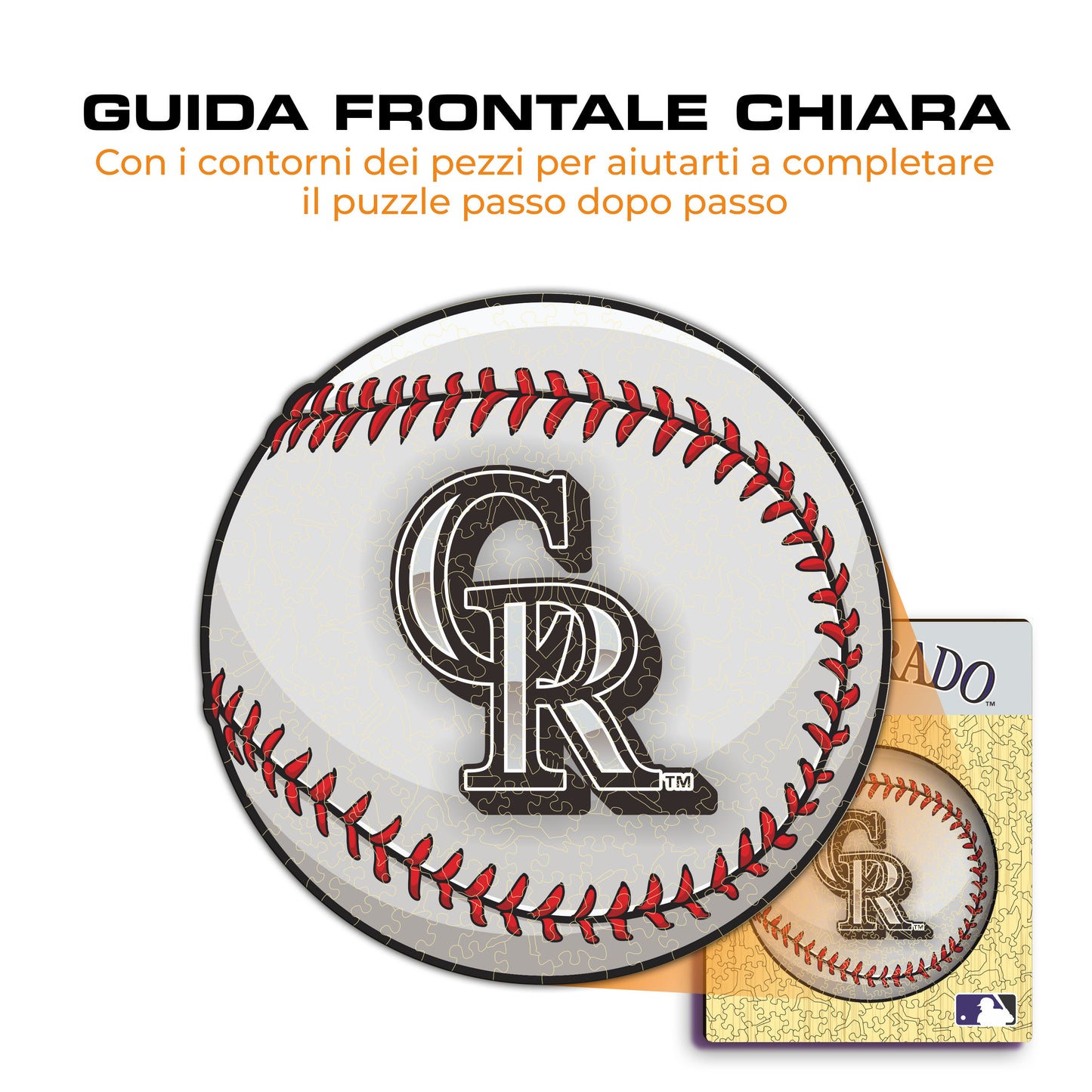 Colorado Rockies™ Palla - Puzzle di Legno
