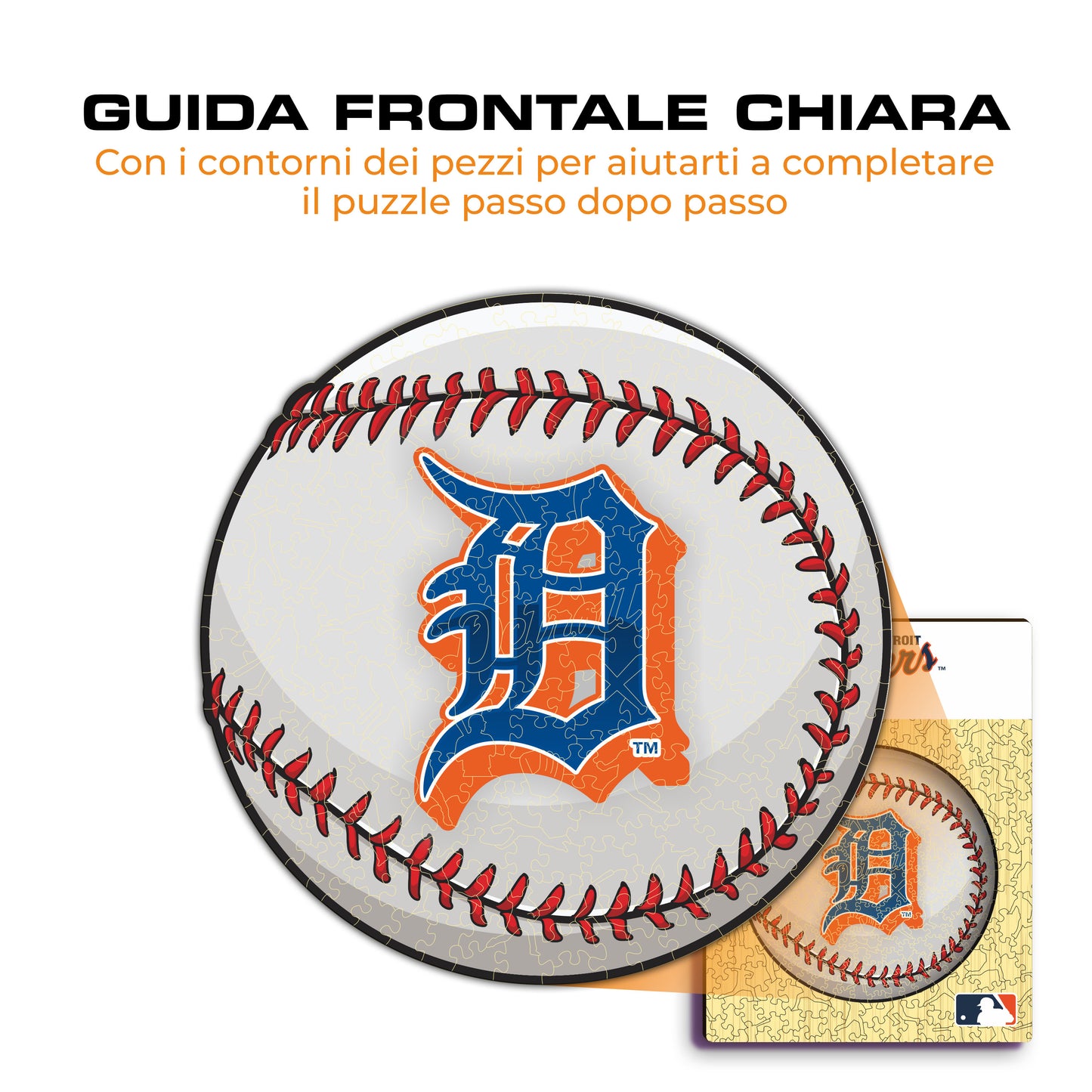 Detroit Tigers™ Palla - Puzzle di Legno