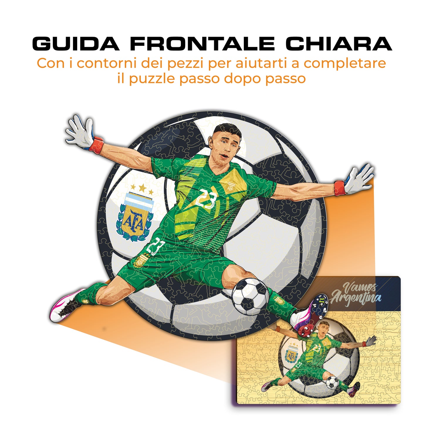 Dibu Martinez - Puzzle di Legno