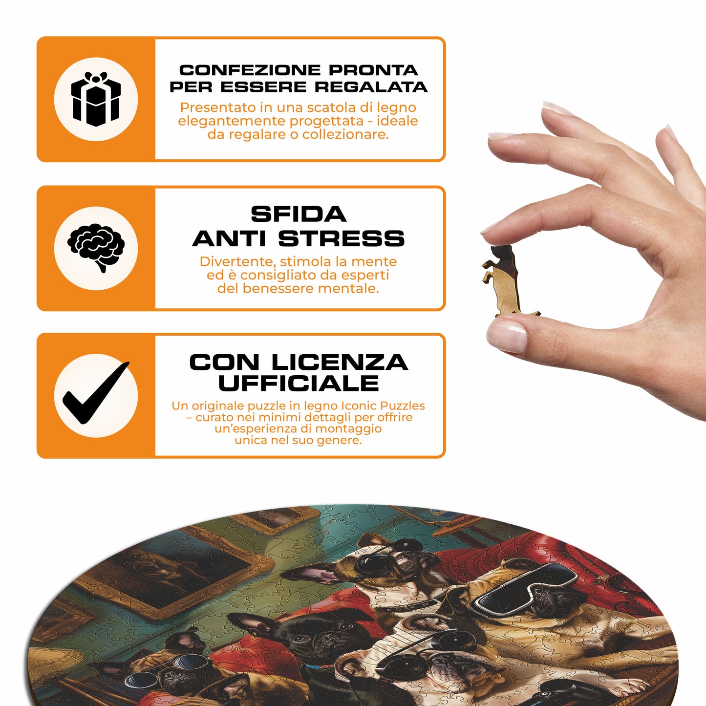 Cani Gamer - Puzzle di Legno