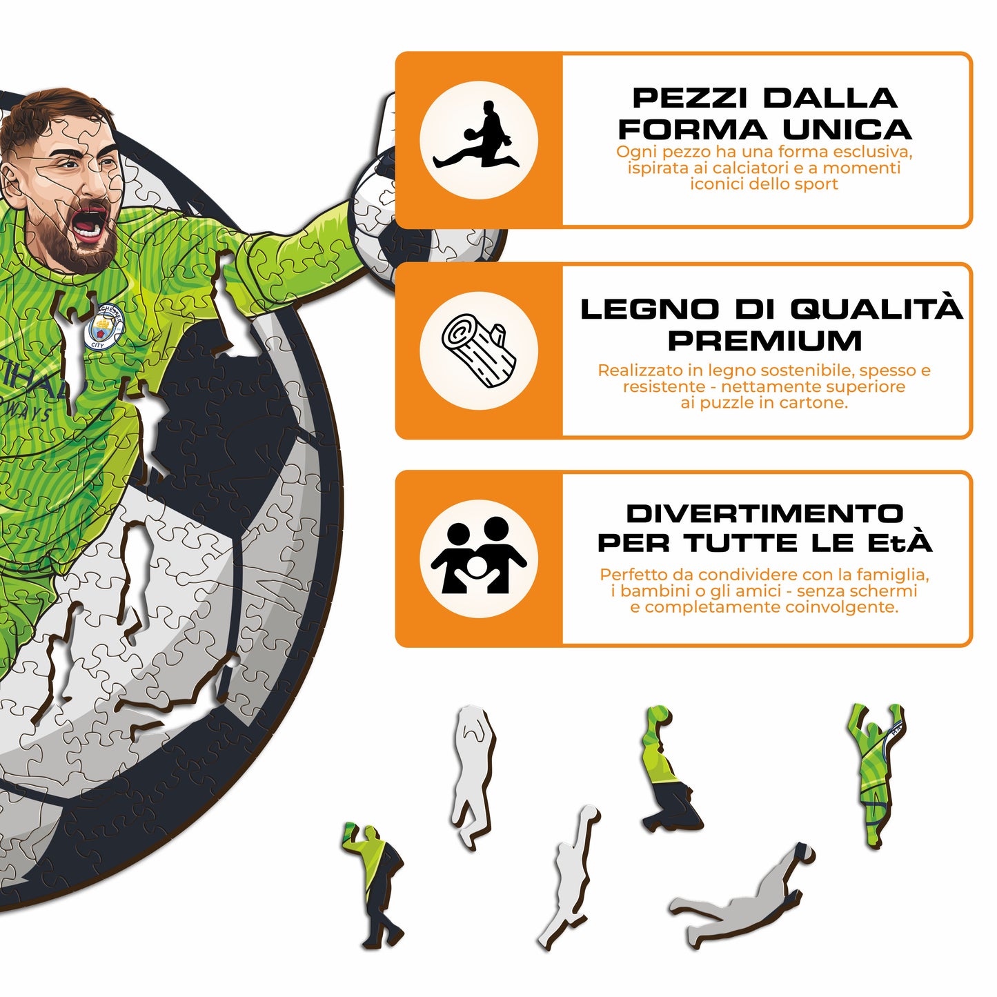 Gianluigi Donnarumma - Puzzle di Legno