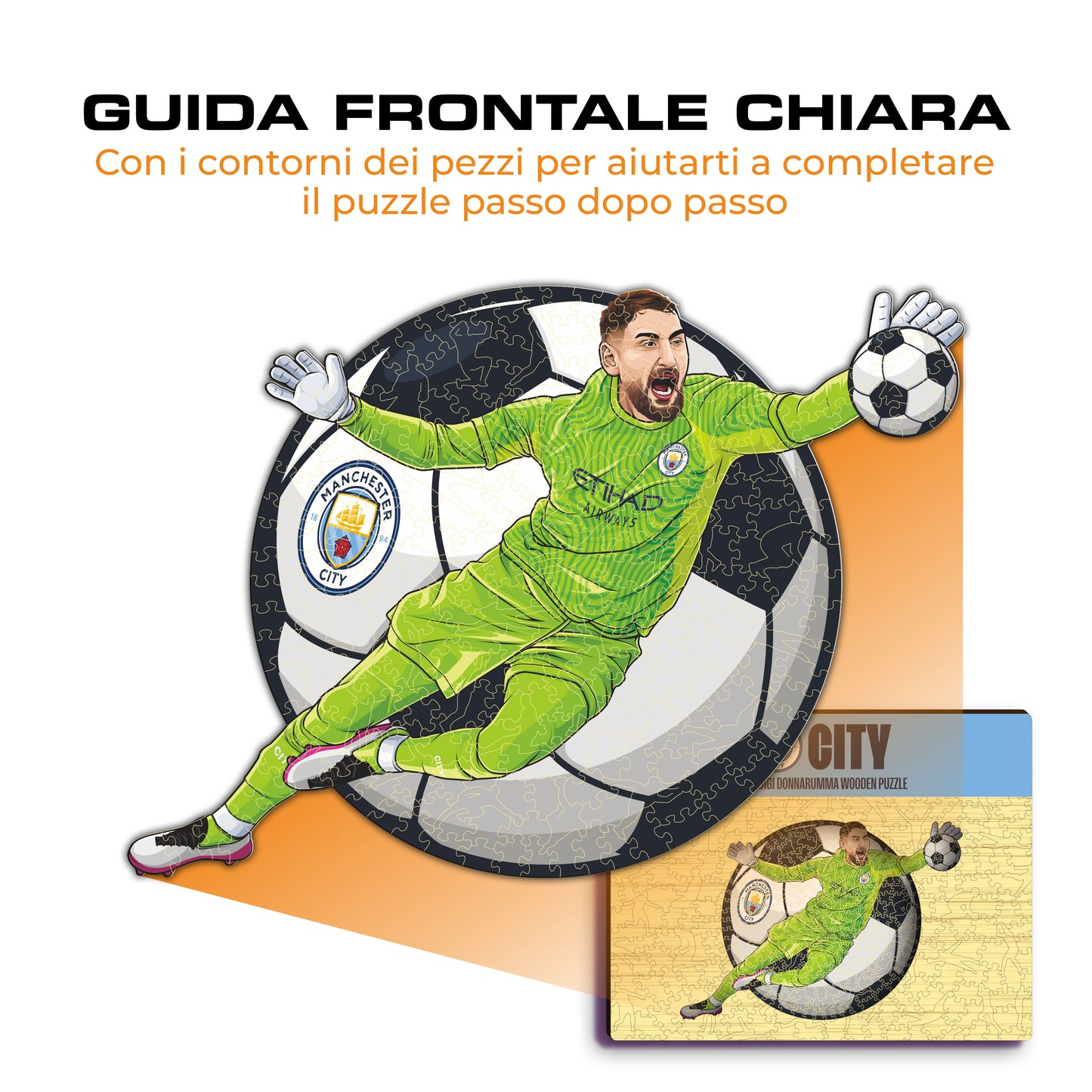 Gianluigi Donnarumma - Puzzle di Legno