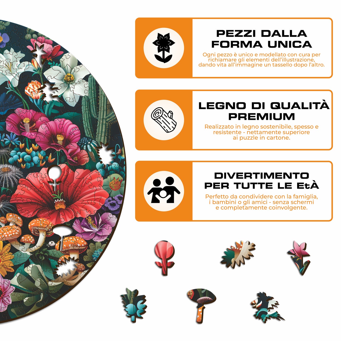 Foresta Incantata - Puzzle di Legno