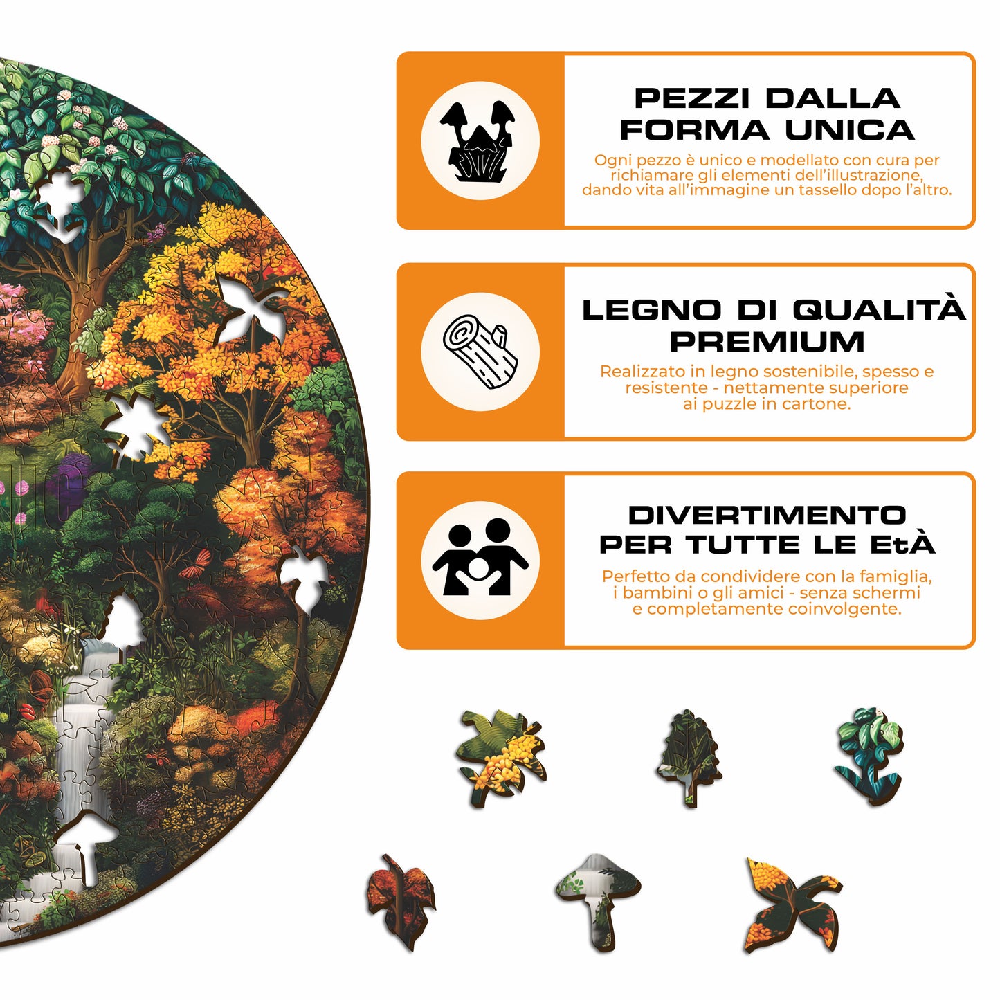 Sorgente Mistica - Puzzle di Legno