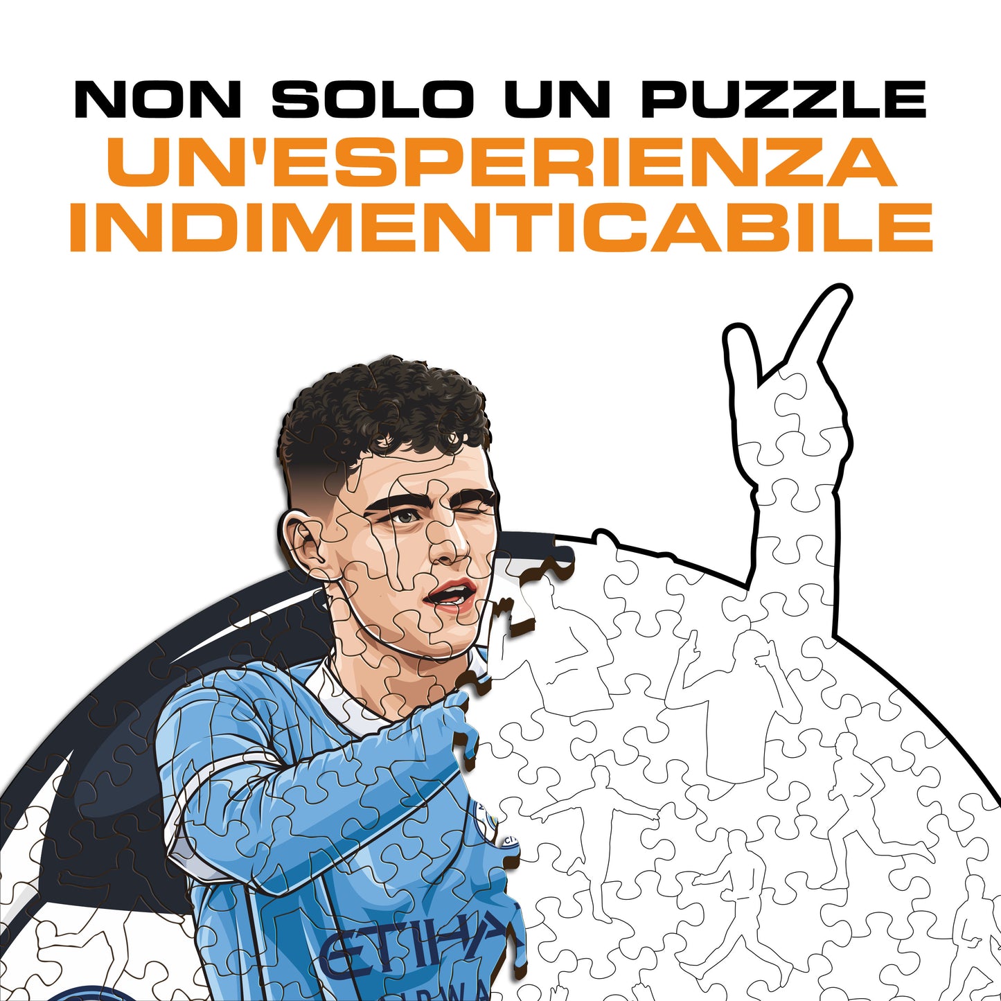 Phil Foden - Puzzle di Legno