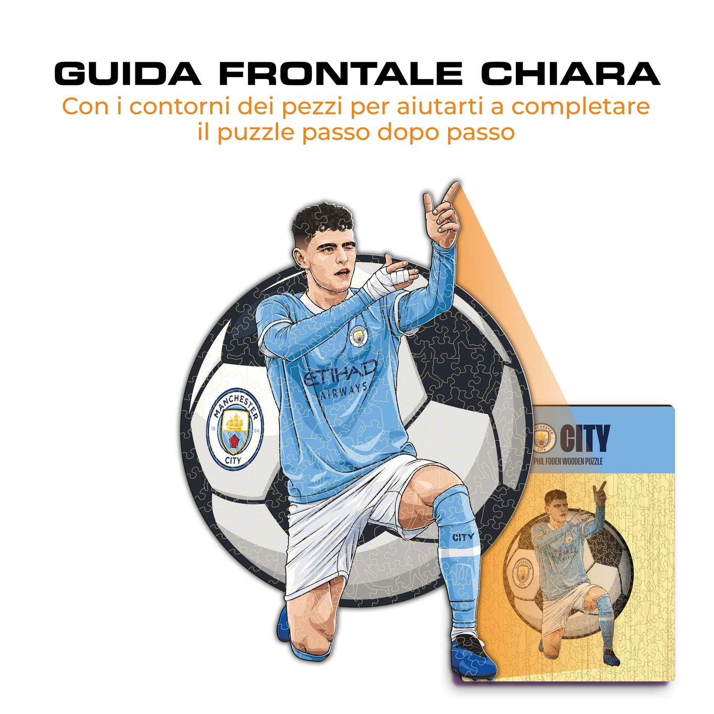 Phil Foden - Puzzle di Legno