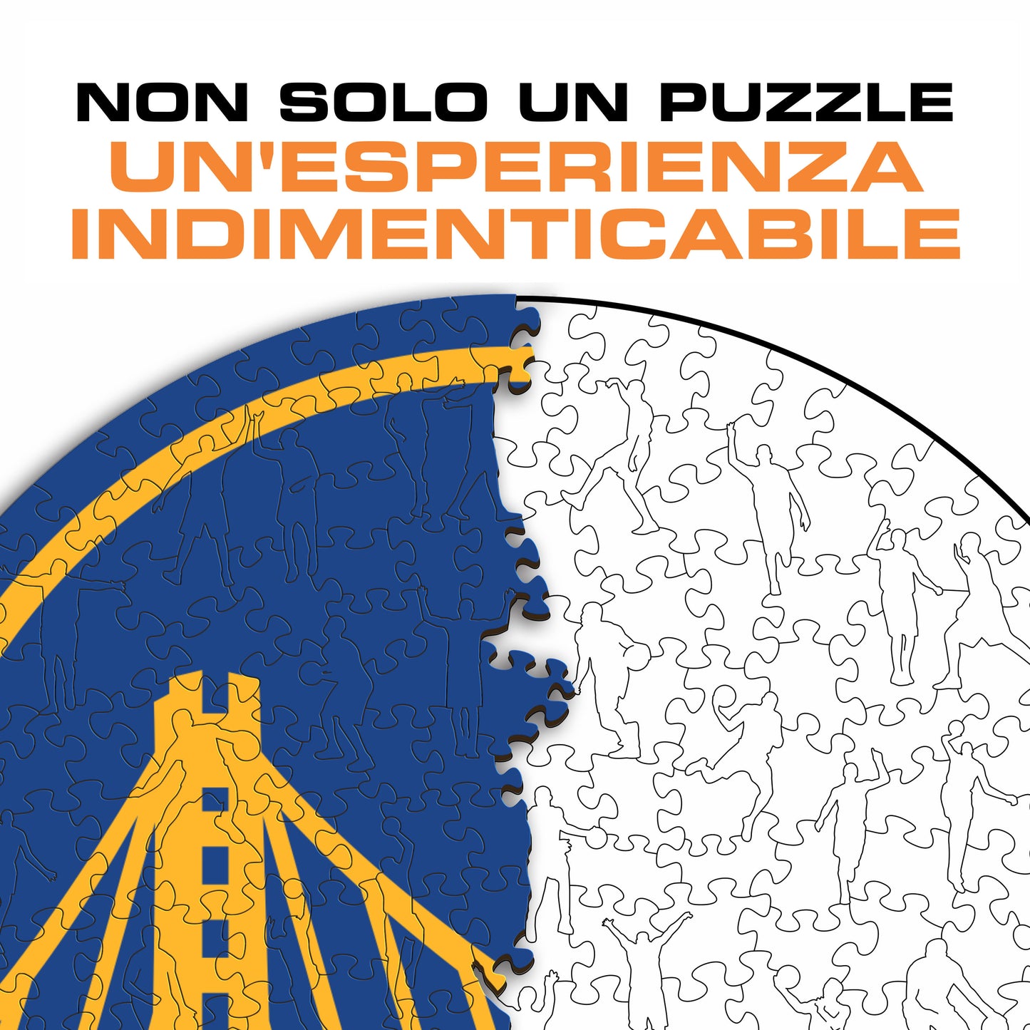 Golden State Warriors™ Logo - Puzzle di Legno