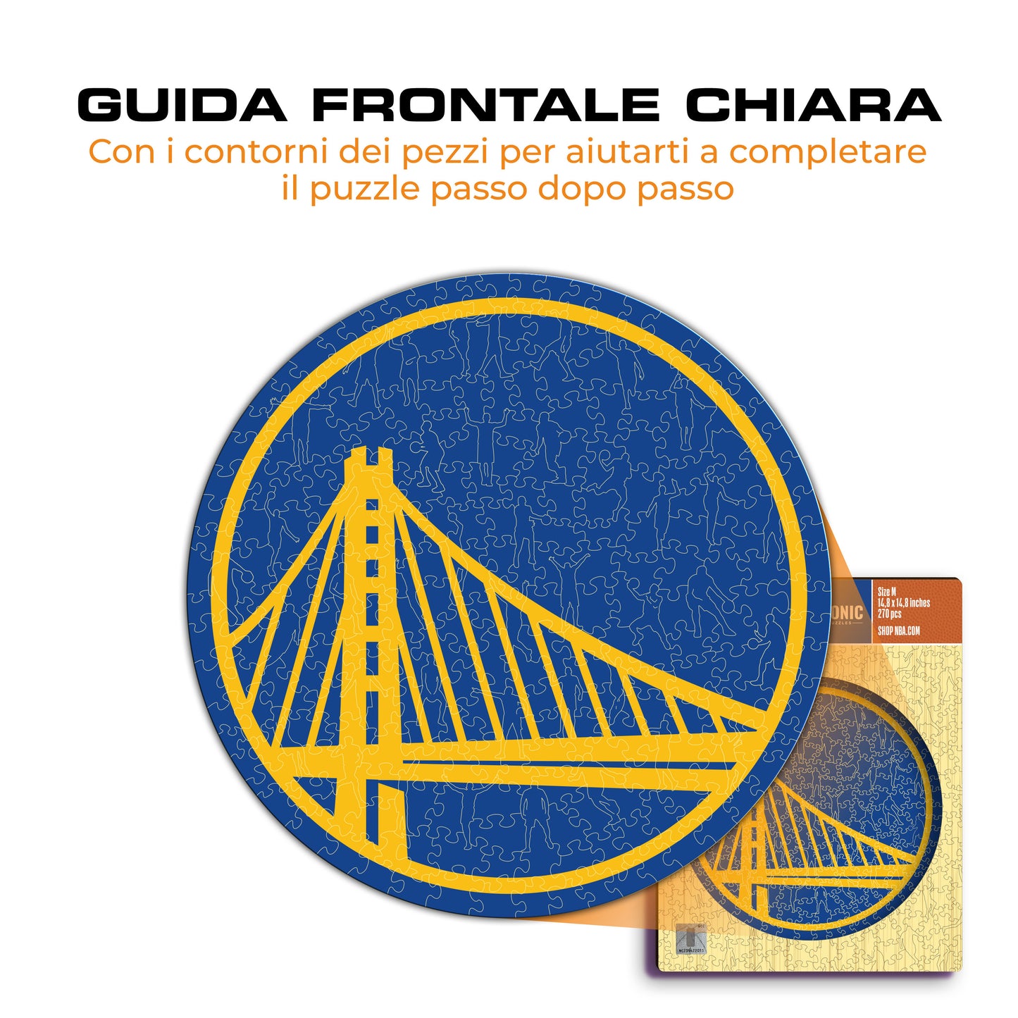 Golden State Warriors™ Logo - Puzzle di Legno