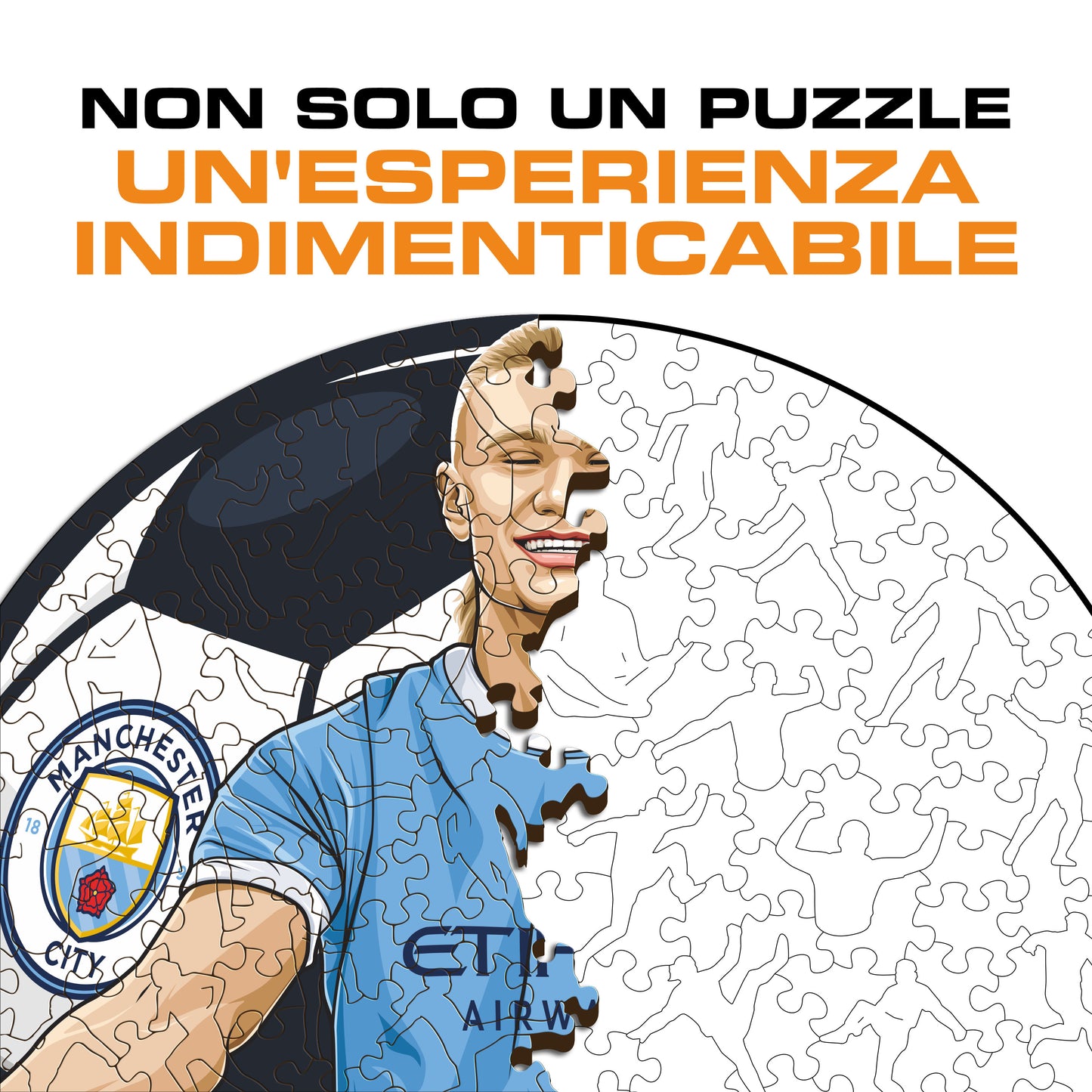 Erling Haaland - Puzzle di Legno